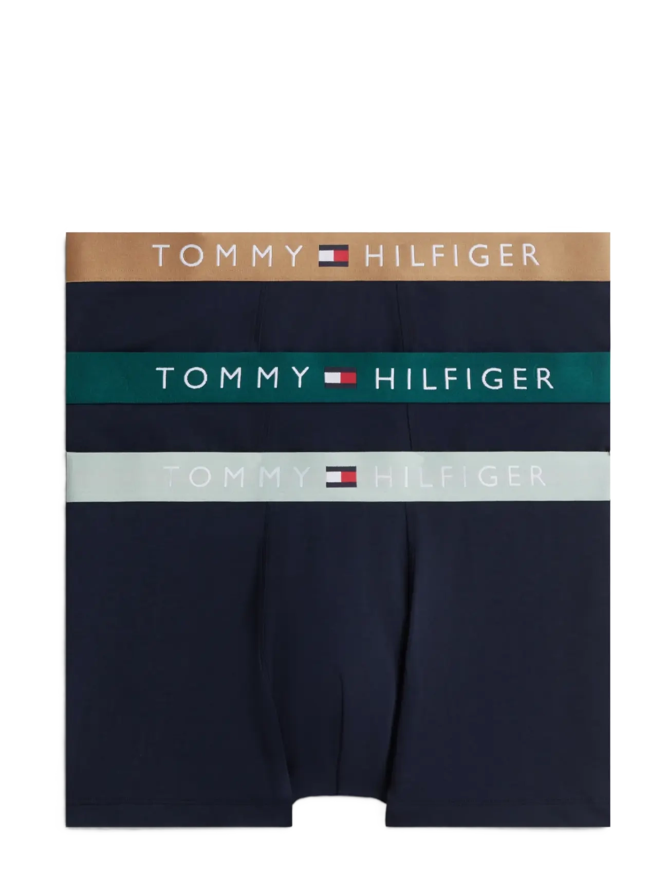 Tommy Hilfiger 3P TRUNK WB - Multipack underwear - NB  SAF CANVAS MNTY GREY DEEP SPRU / navy