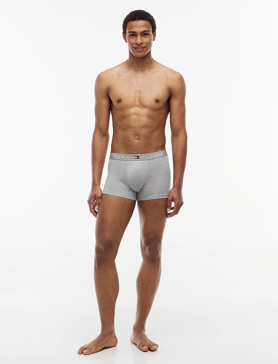 Tommy Hilfiger - 3P TRUNK WB - unterhosen im multipack - grey htr white desert sky - 2
