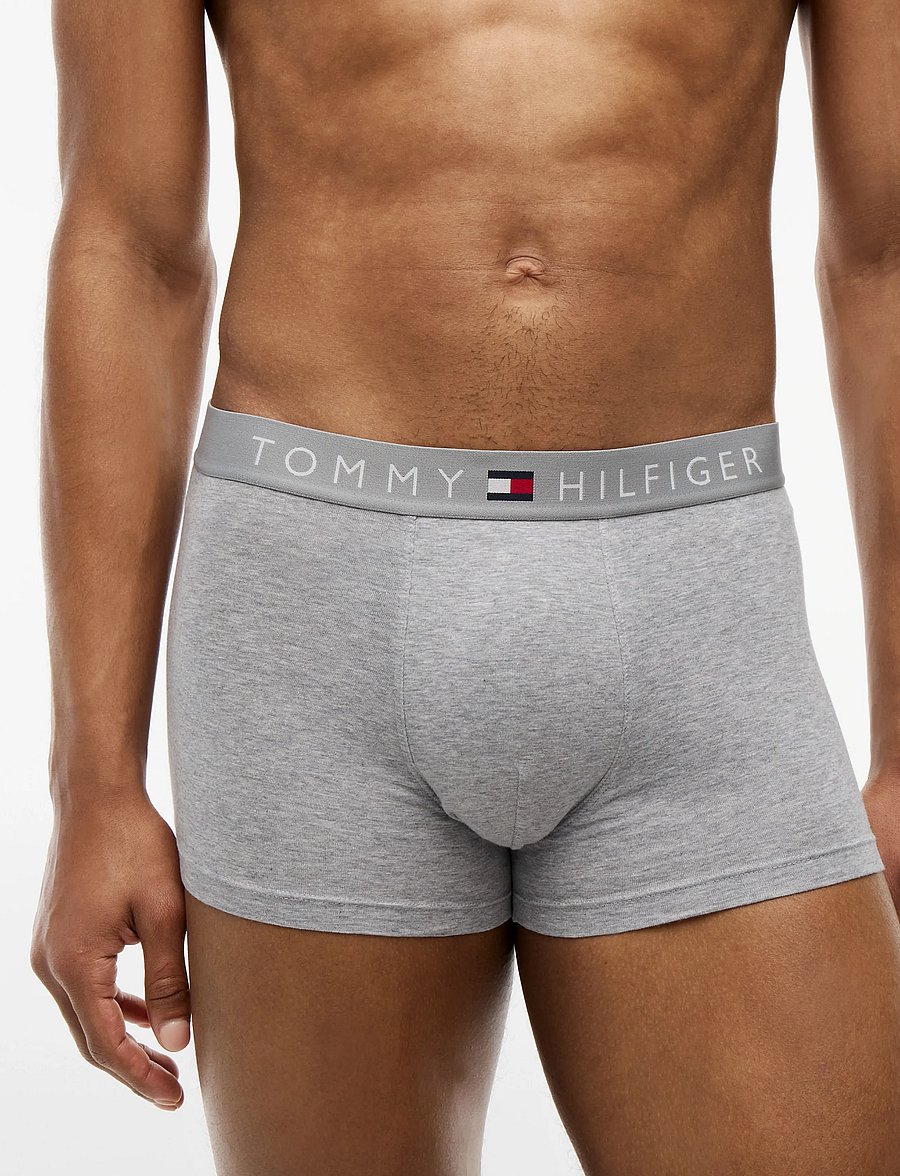 Tommy Hilfiger - 3P TRUNK WB - unterhosen im multipack - grey htr white desert sky - 3