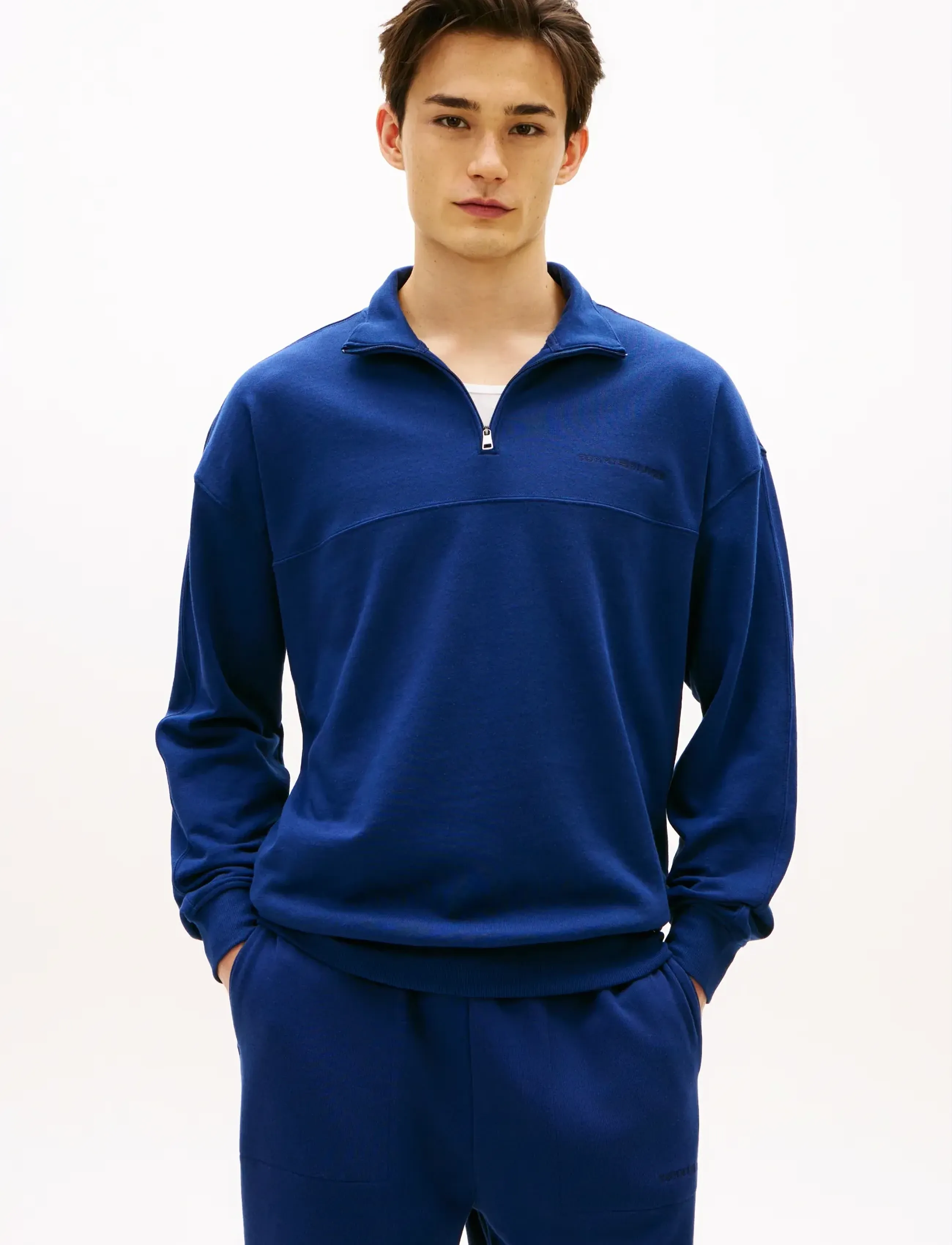 Tommy Hilfiger HALF ZIP - Clothing - PREPPY NAVY / blue