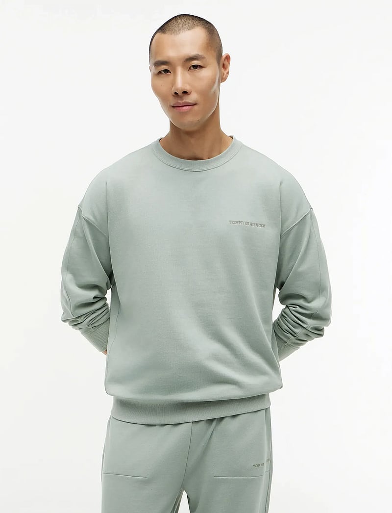 Tommy Hilfiger - TRACK TOP - sweatshirts - minty grey - 0