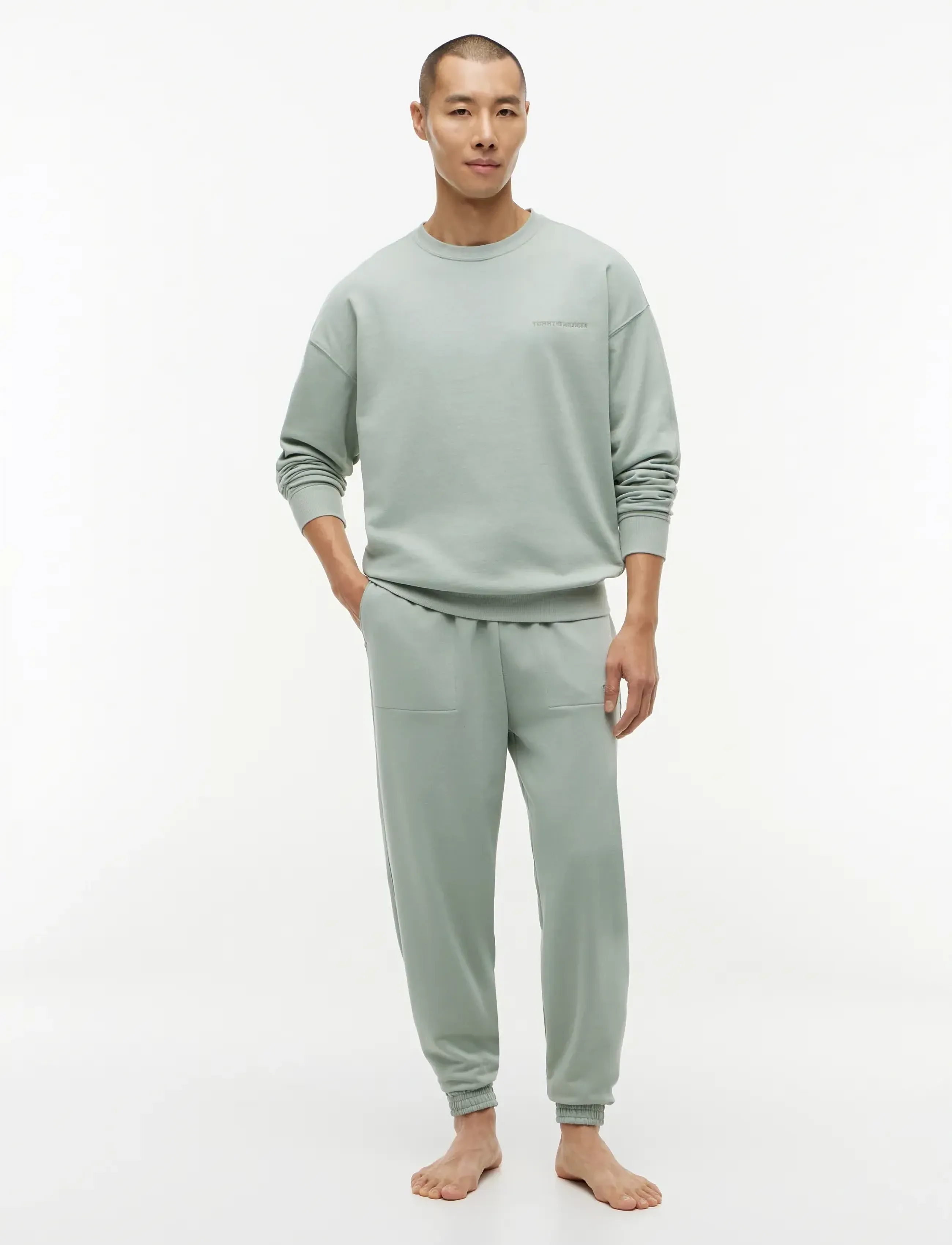 Tommy Hilfiger - TRACK TOP - sweatshirts - minty grey - 4