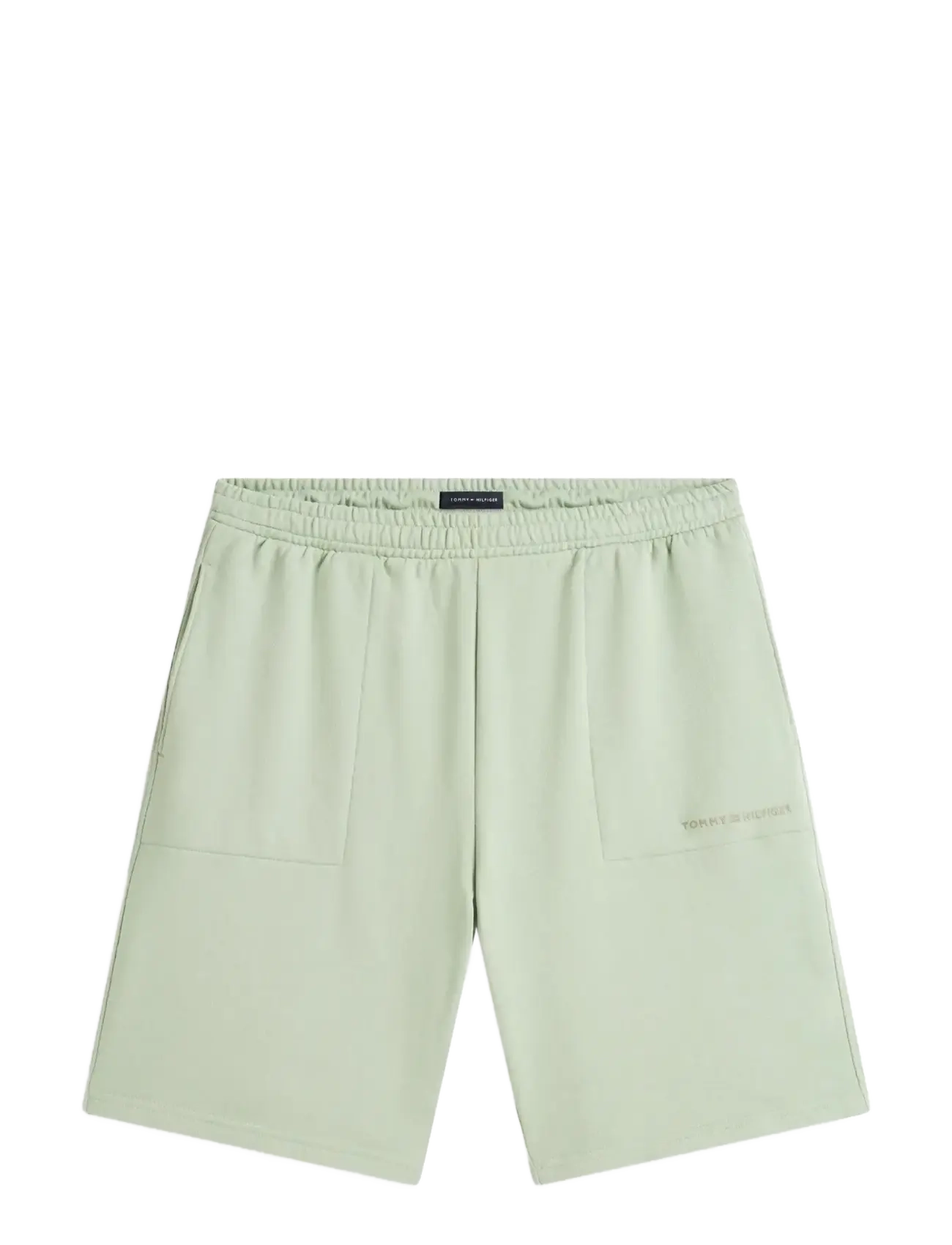Tommy Hilfiger TRACK SHORT - Clothing - MINTY GREY / green
