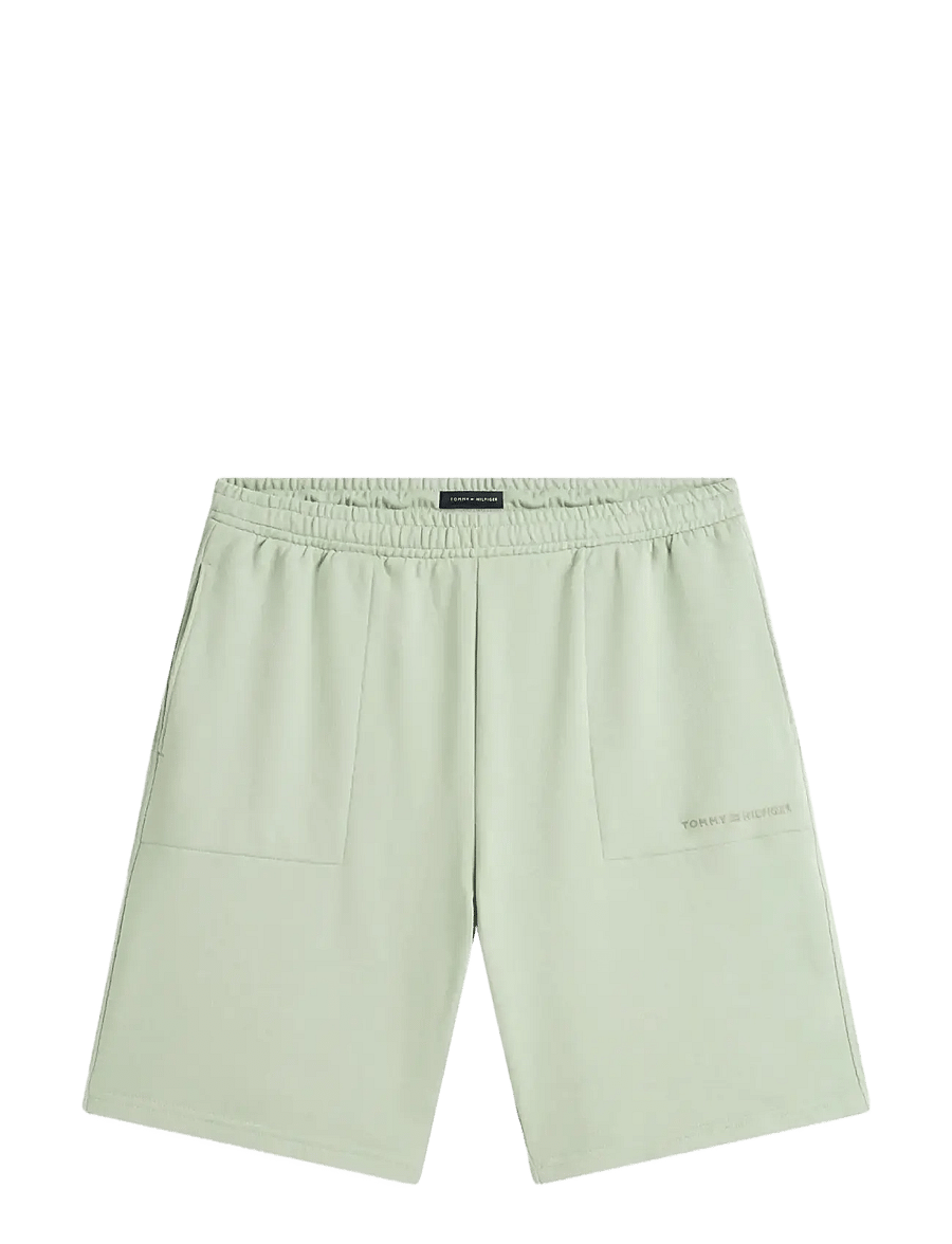 Tommy Hilfiger - TRACK SHORT - hosen - minty grey - 1