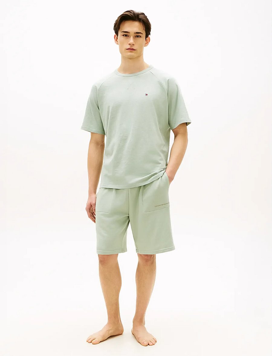 Tommy Hilfiger - TRACK SHORT - hosen - minty grey - 3