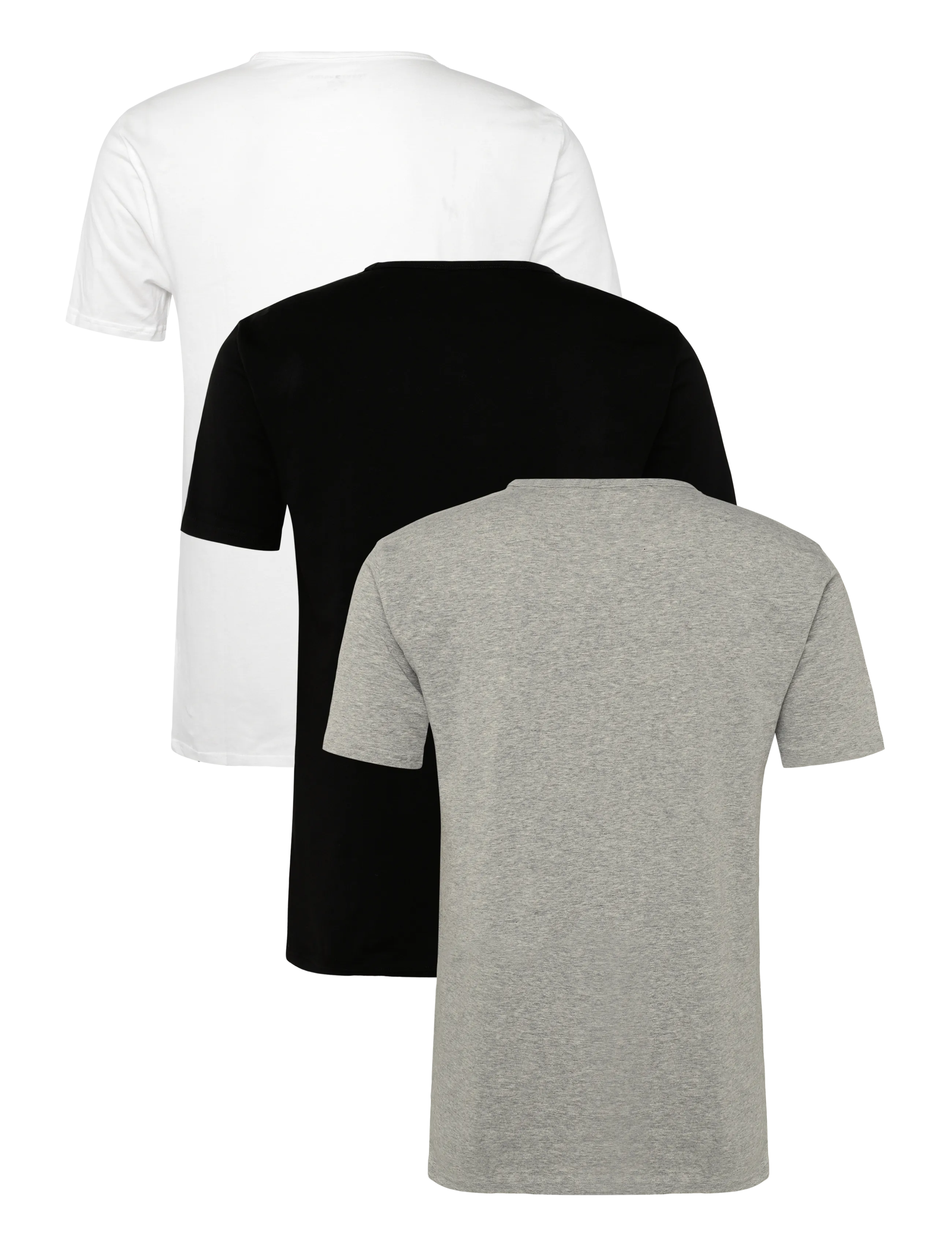 Tommy Hilfiger - STRETCH VN TEE SS 3PACK - pidžaamasärgid - black white grey heather - 1
