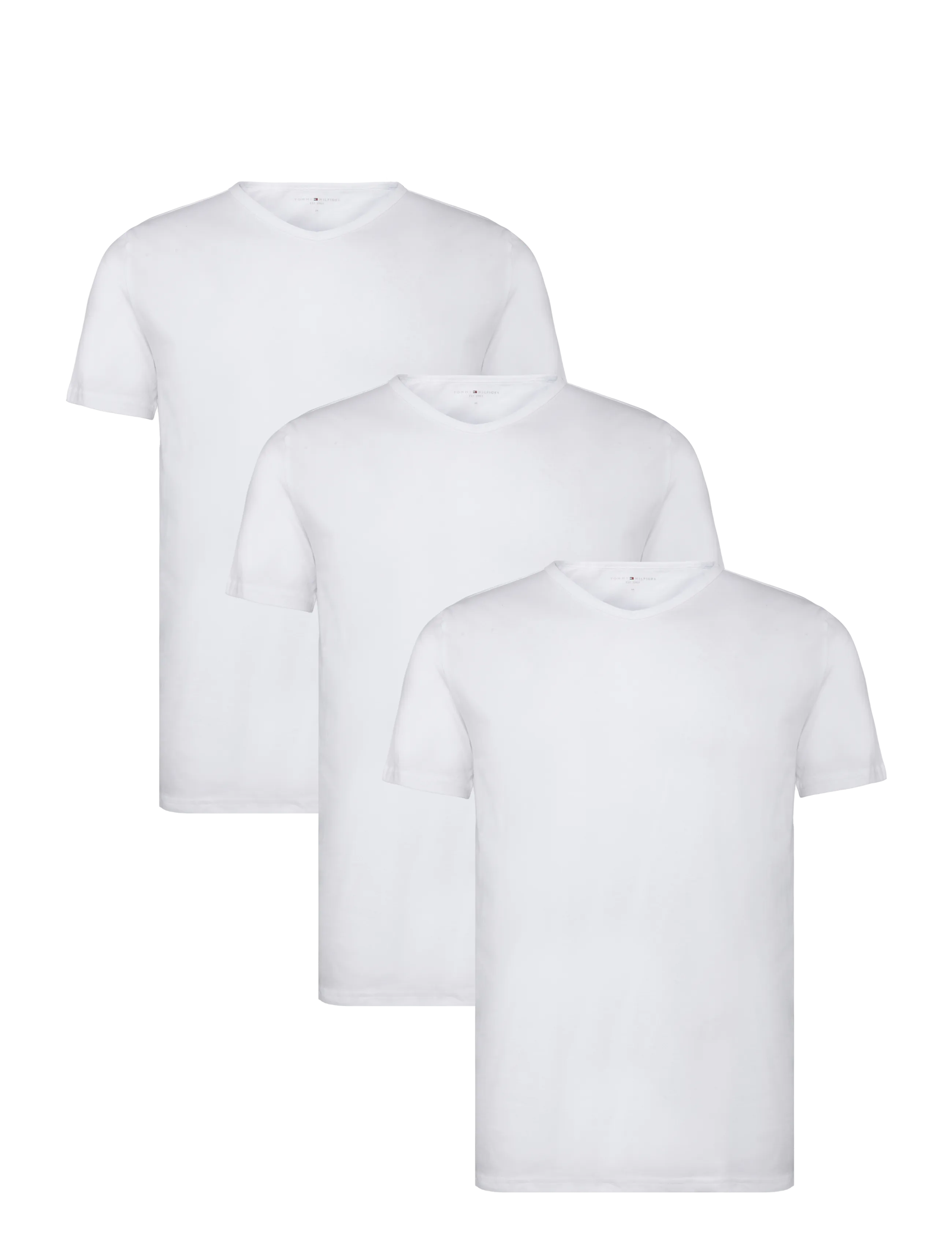 Tommy Hilfiger STRETCH VN TEE SS 3PACK - Upp till 25% - WHITE WHITE WHITE / white