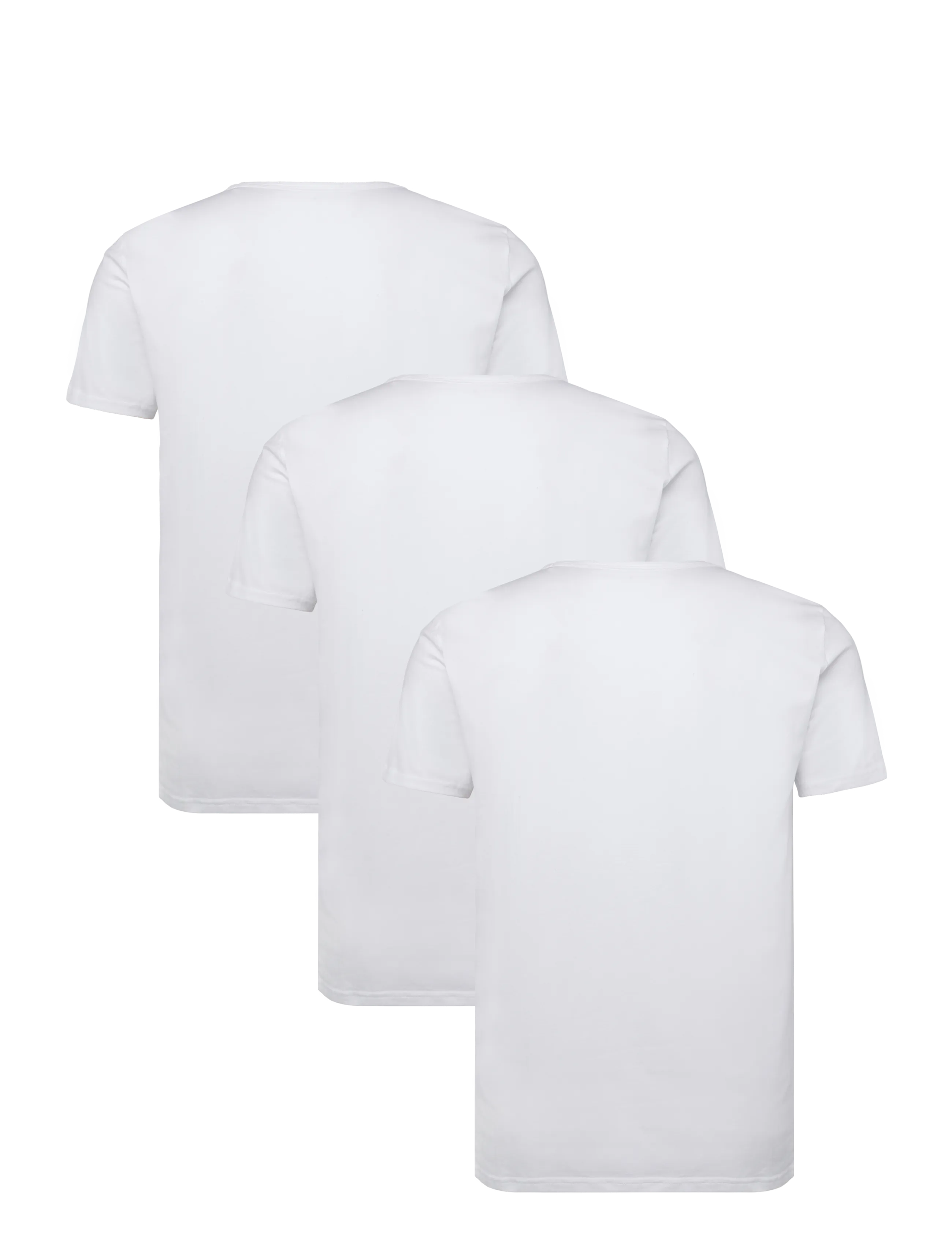 Tommy Hilfiger - STRETCH VN TEE SS 3PACK - pyjamaoberteile - white white white - 1