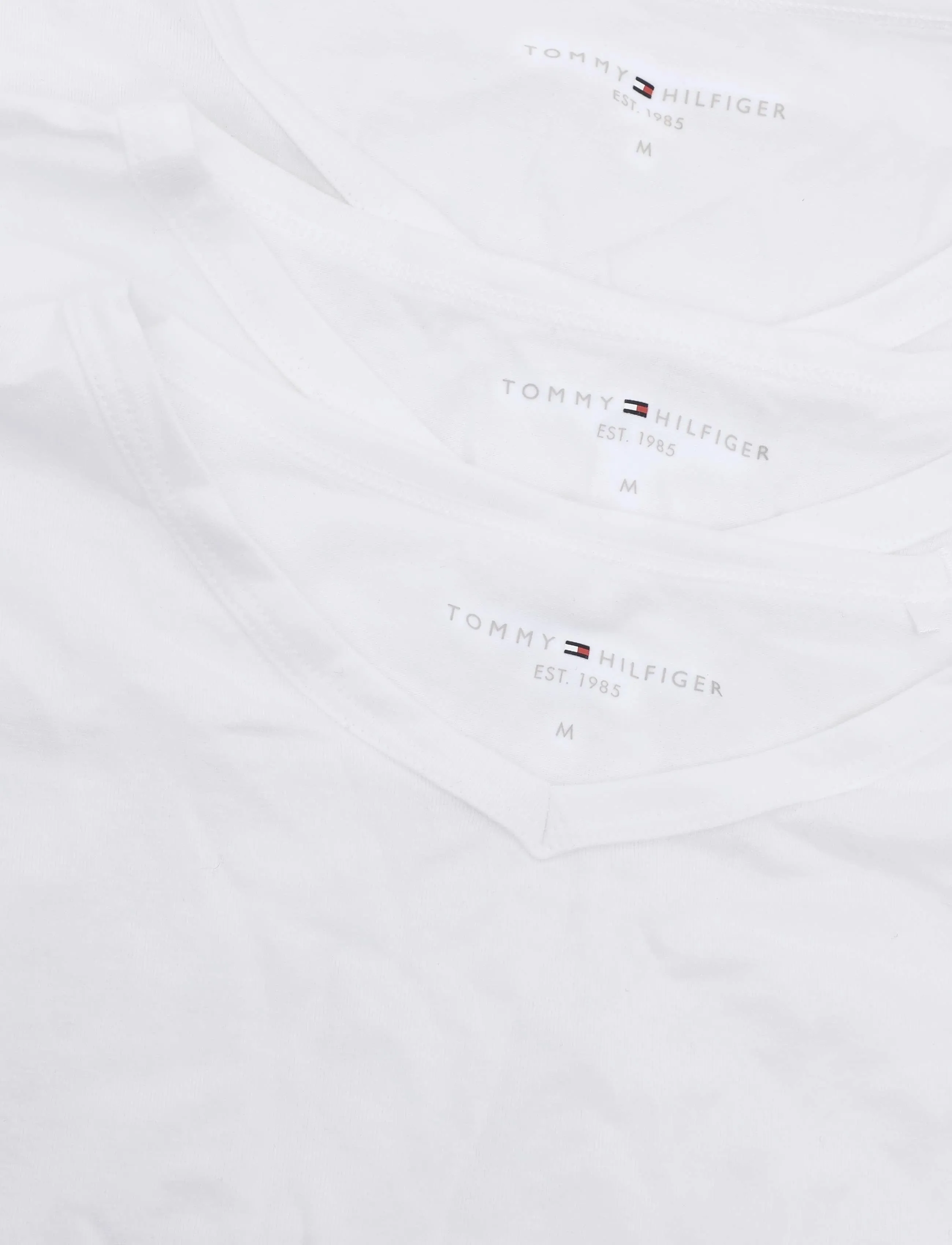 Tommy Hilfiger - STRETCH VN TEE SS 3PACK - pyjamaoberteile - white white white - 2