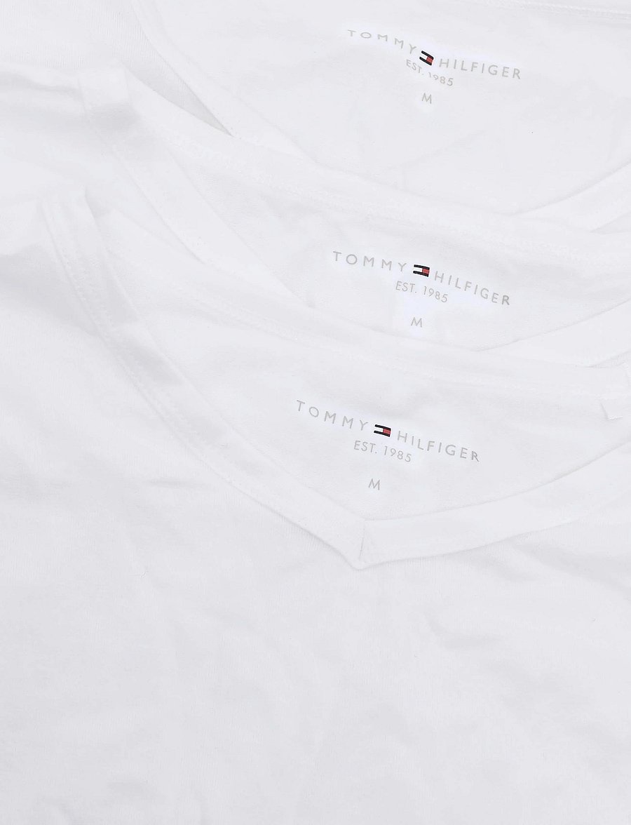Tommy Hilfiger - STRETCH VN TEE SS 3PACK - pidžaamasärgid - white white white - 2