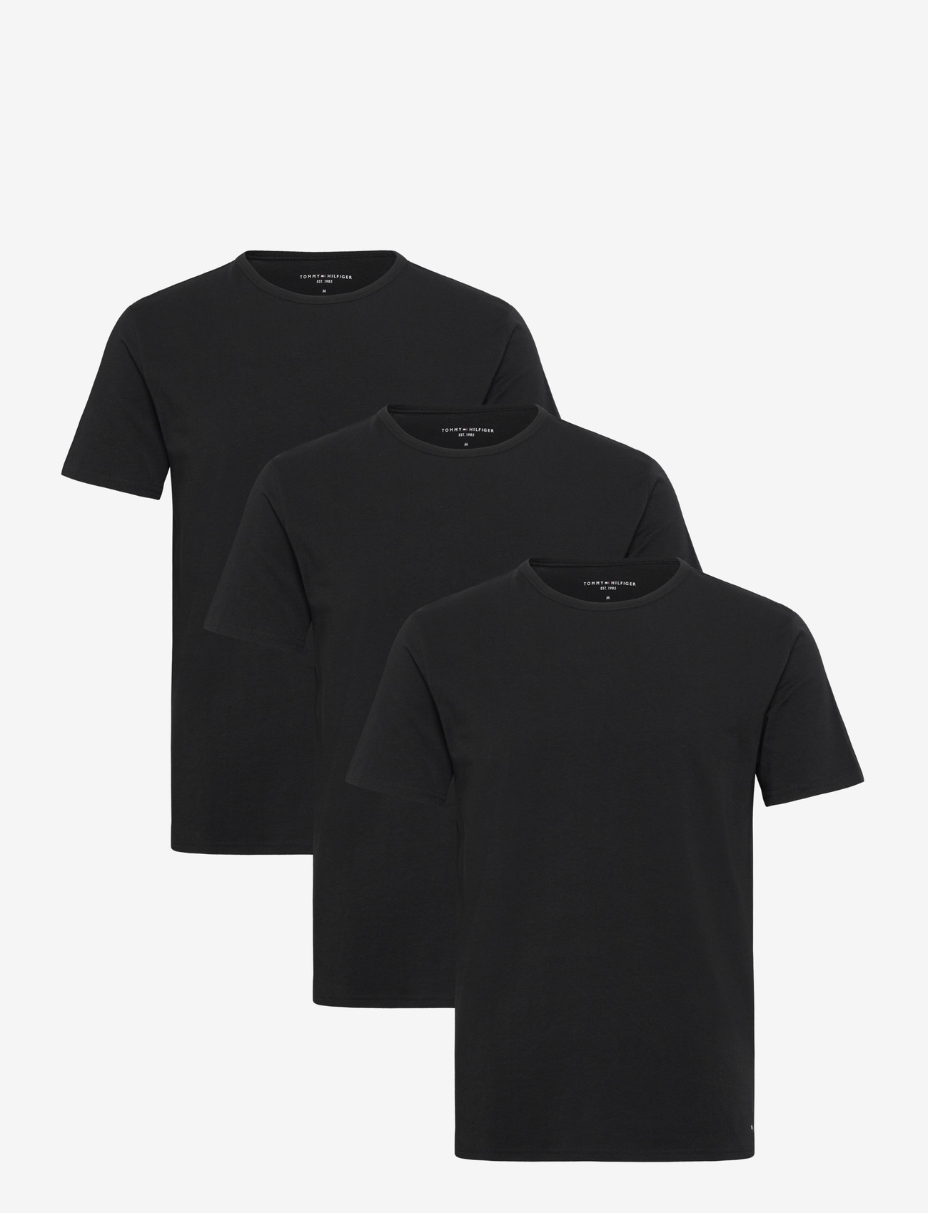 Tommy Hilfiger - STRETCH CN TEE SS 3PACK - multipack t-shirts - black black black - 0