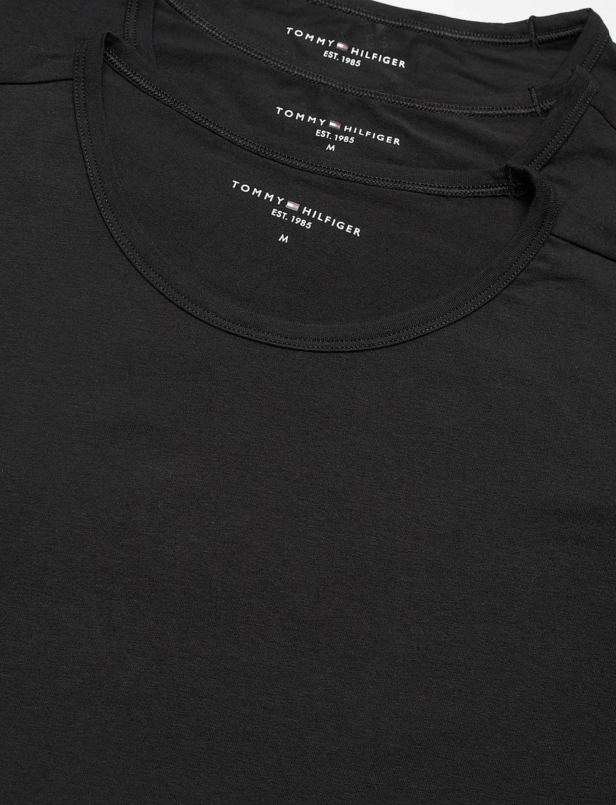 Tommy Hilfiger - STRETCH CN TEE SS 3PACK - multipack t-shirts - black black black - 1