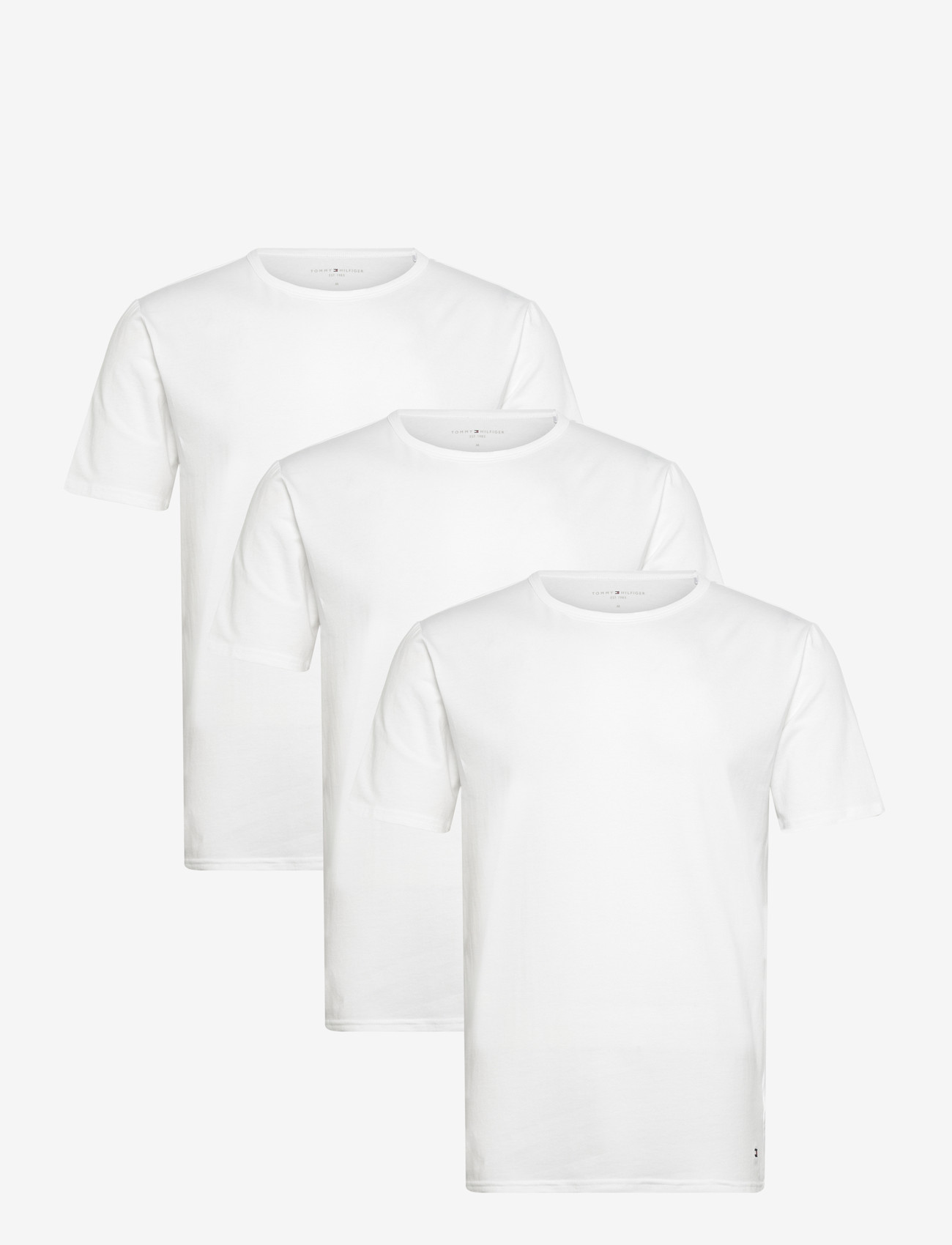 Tommy Hilfiger - STRETCH CN TEE SS 3PACK - multipack t-shirts - white white white - 0