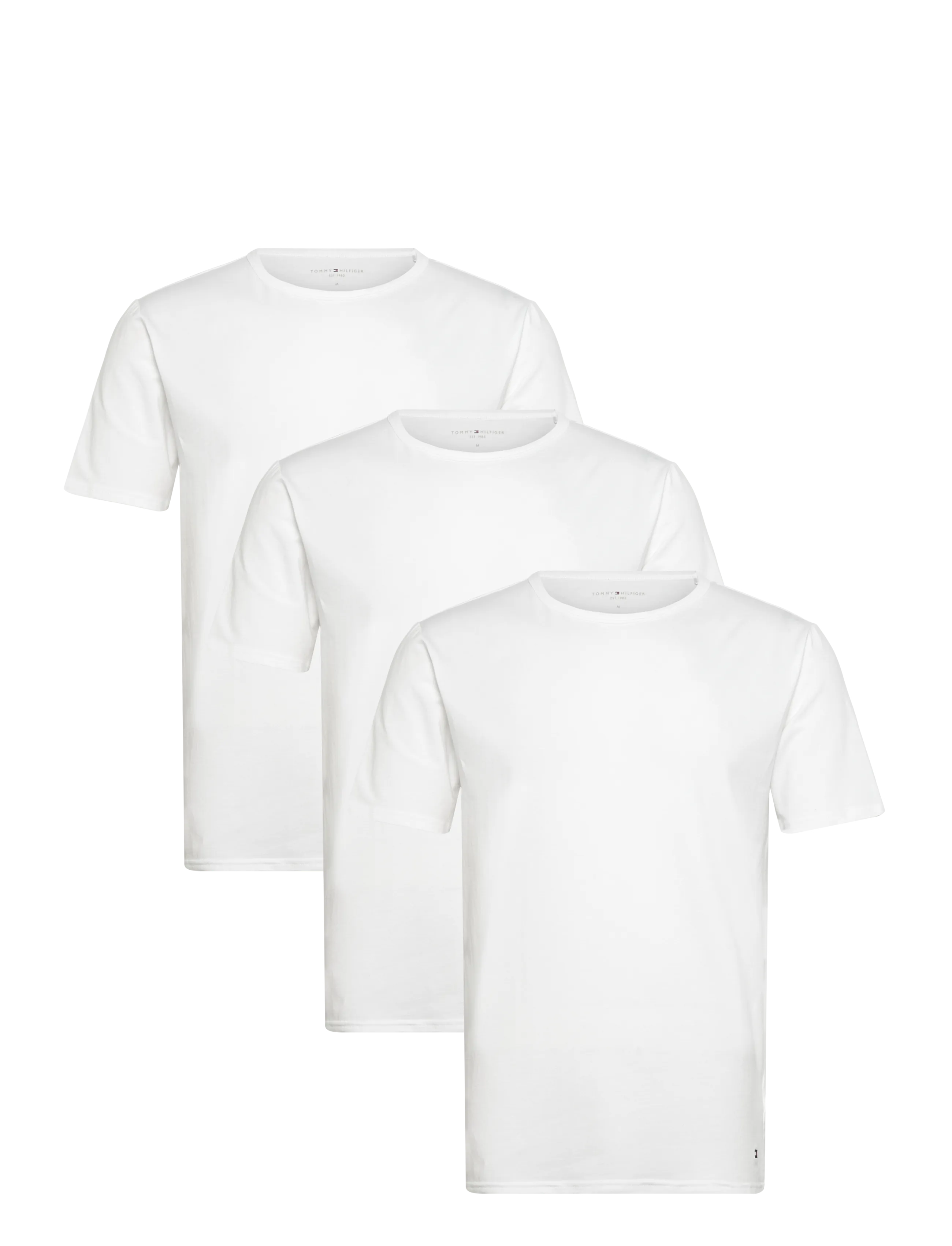 Tommy Hilfiger STRETCH CN TEE SS 3PACK - T-Shirts - WHITE WHITE WHITE / white