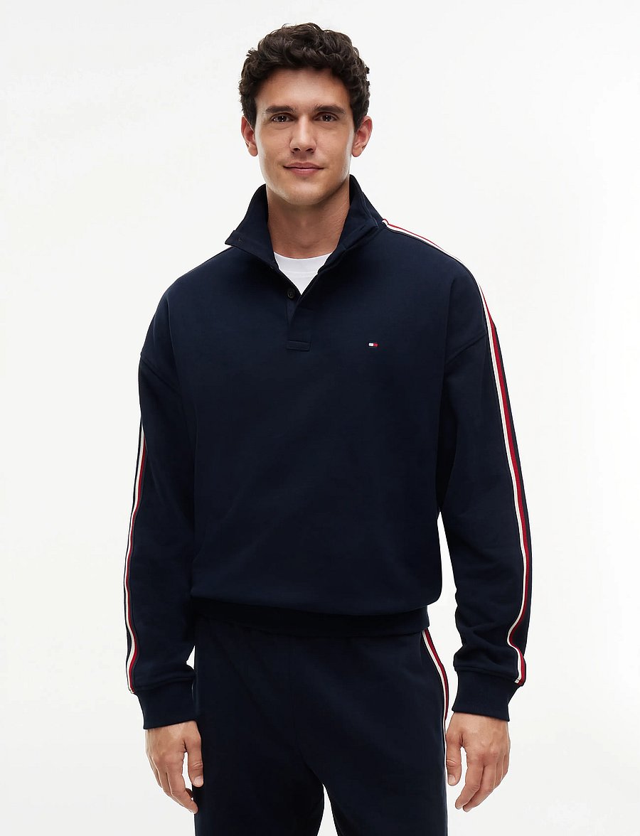 Tommy Hilfiger - HALF BUTTON DOWN - sweatshirts - navy blue - 0