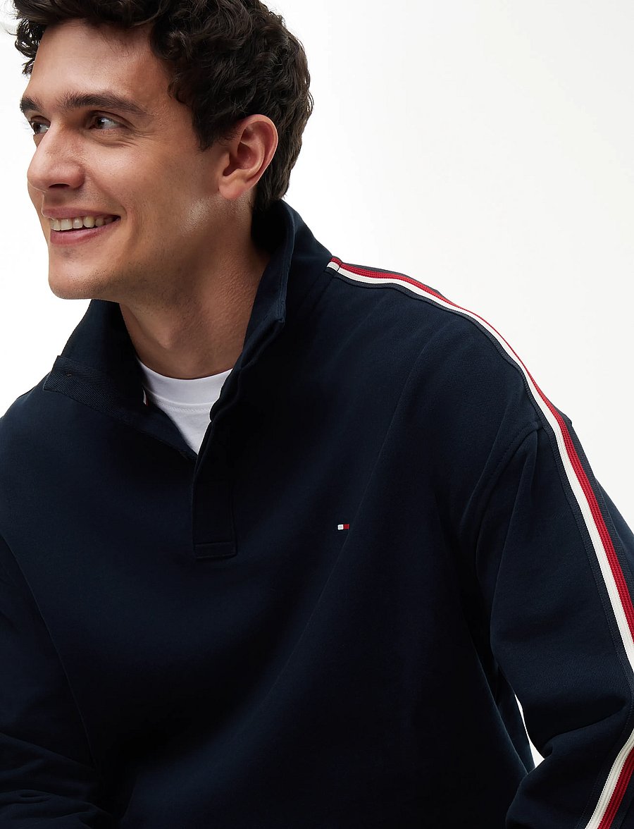 Tommy Hilfiger - HALF BUTTON DOWN - sweatshirts - navy blue - 3