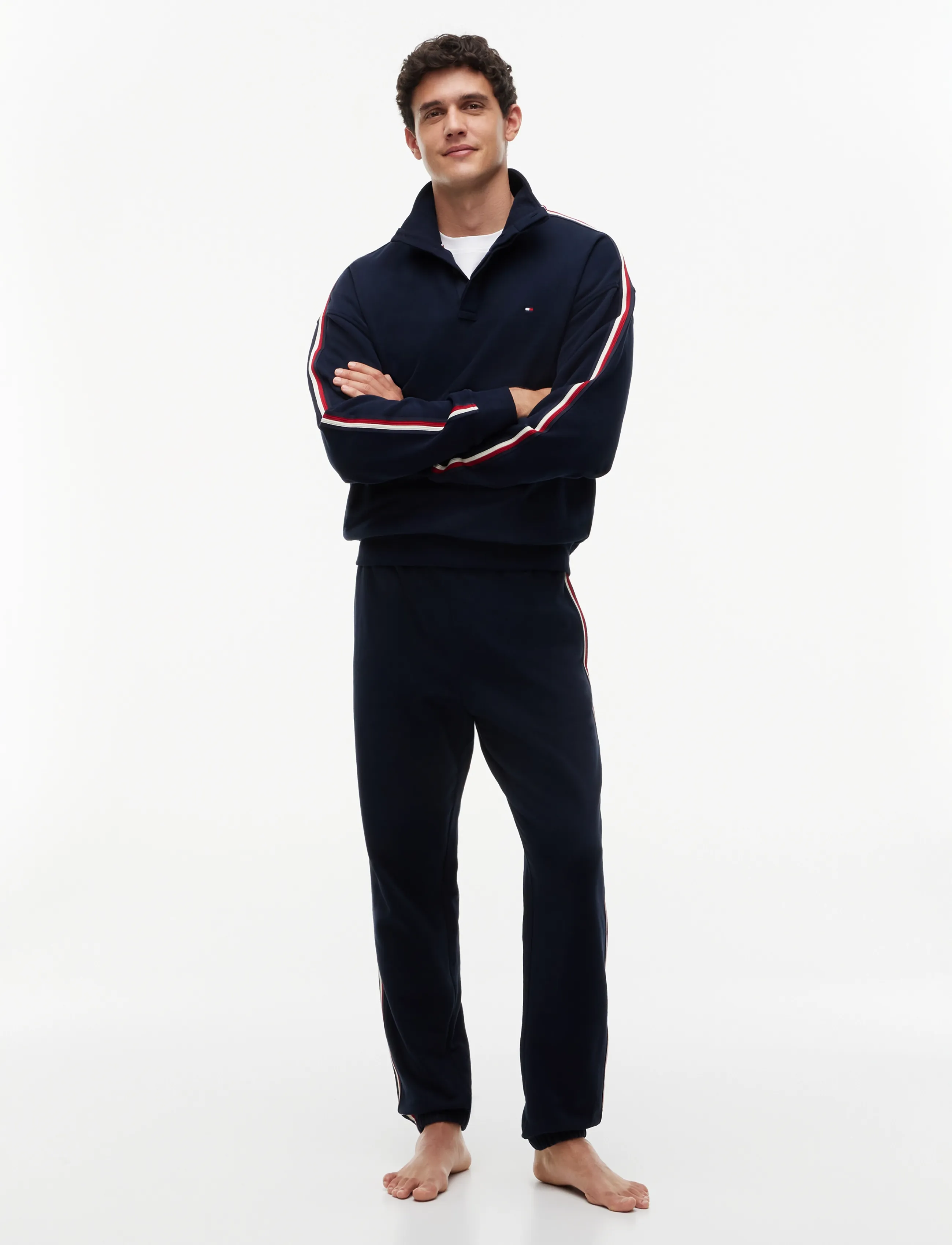 Tommy Hilfiger - HALF BUTTON DOWN - sweatshirts - navy blue - 4