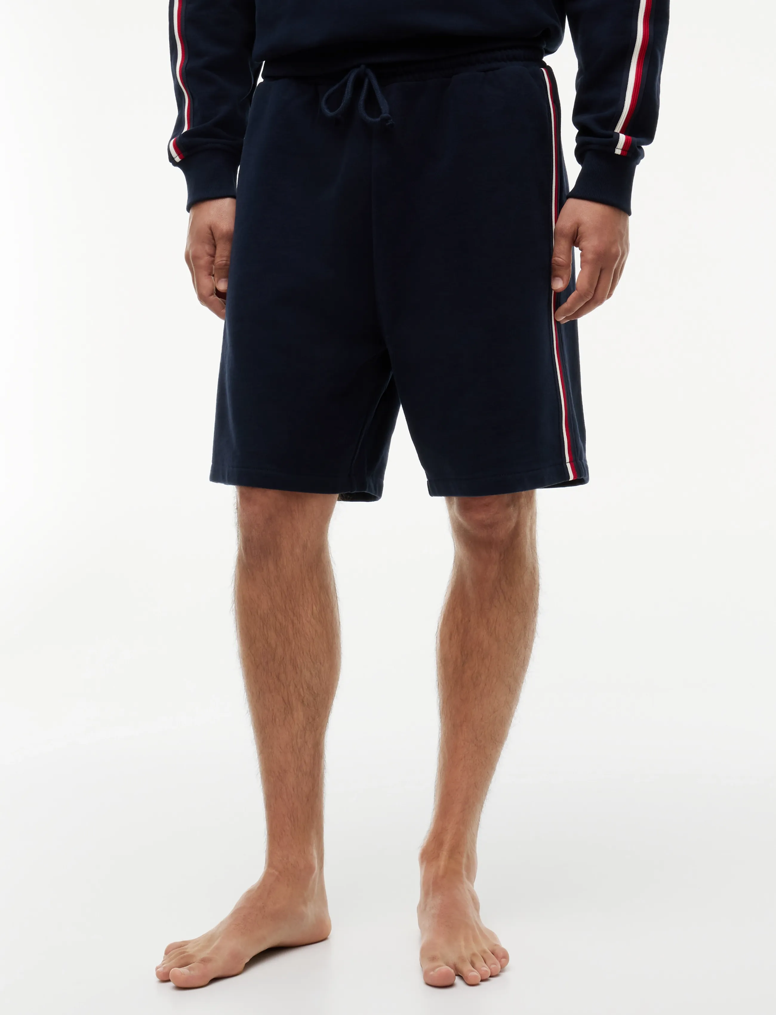Tommy Hilfiger Track Short, L, Shorts, Marineblau - Sweat Männerswear