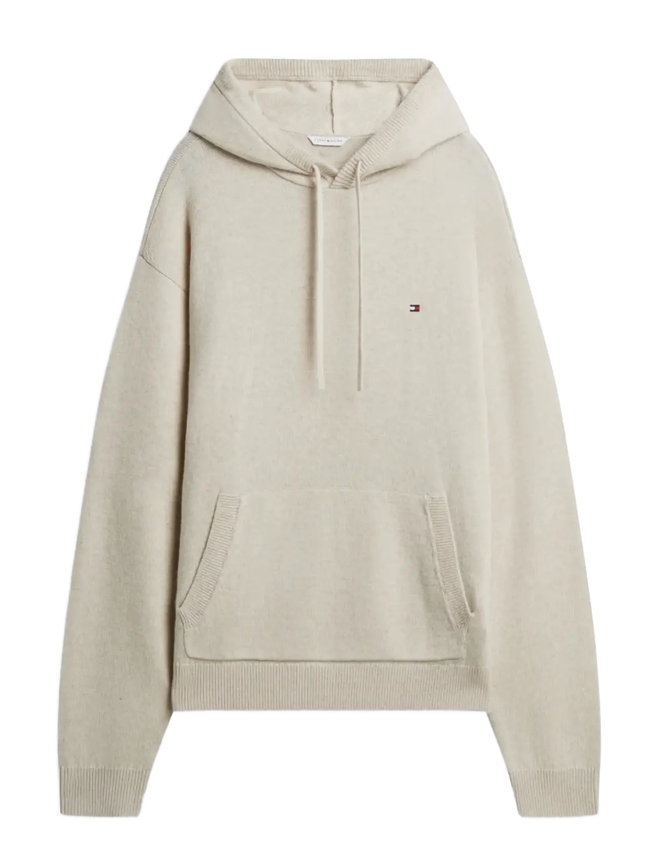 Tommy Hilfiger OH HOODIE - Dressipluusid ja pusad - HEATHER OATMILK / cream