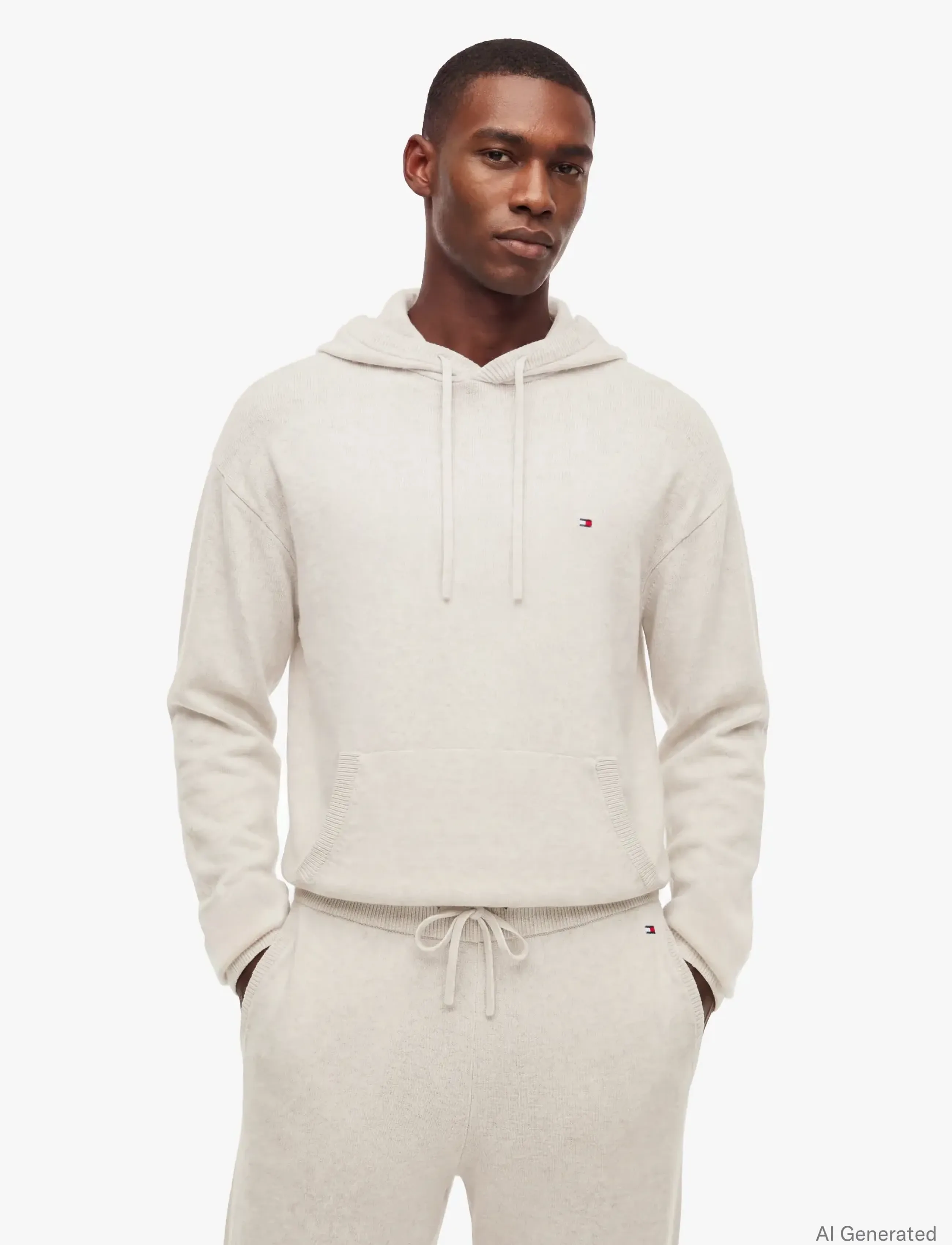 Tommy Hilfiger - PANTS - heather oatmilk - 0
