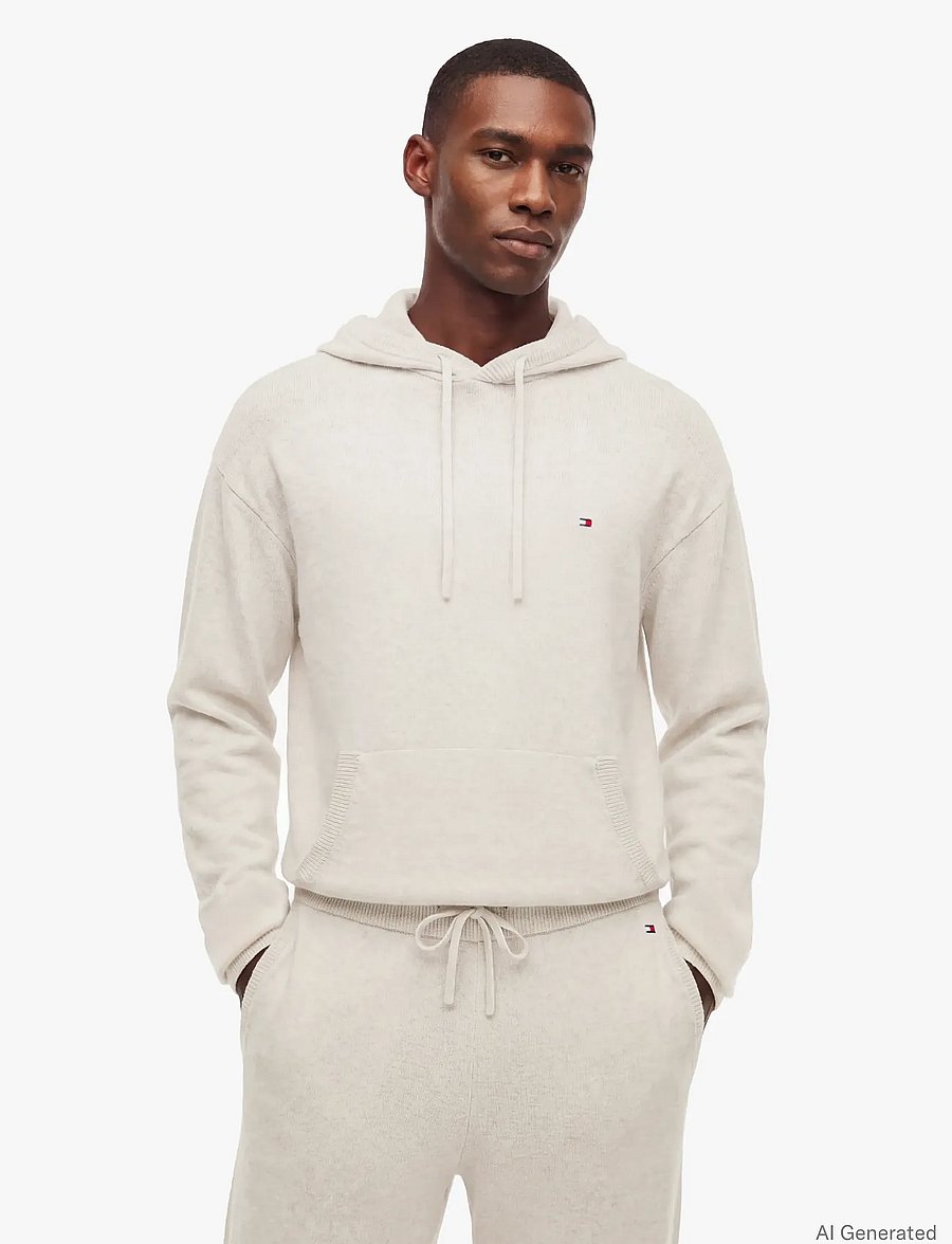 Tommy Hilfiger - PANTS - heather oatmilk - 0