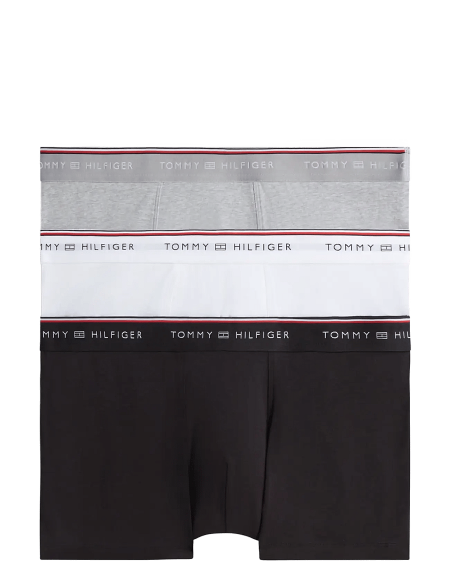 Tommy Hilfiger - 3P TRUNK - bokserid - white light grey heather black - 1