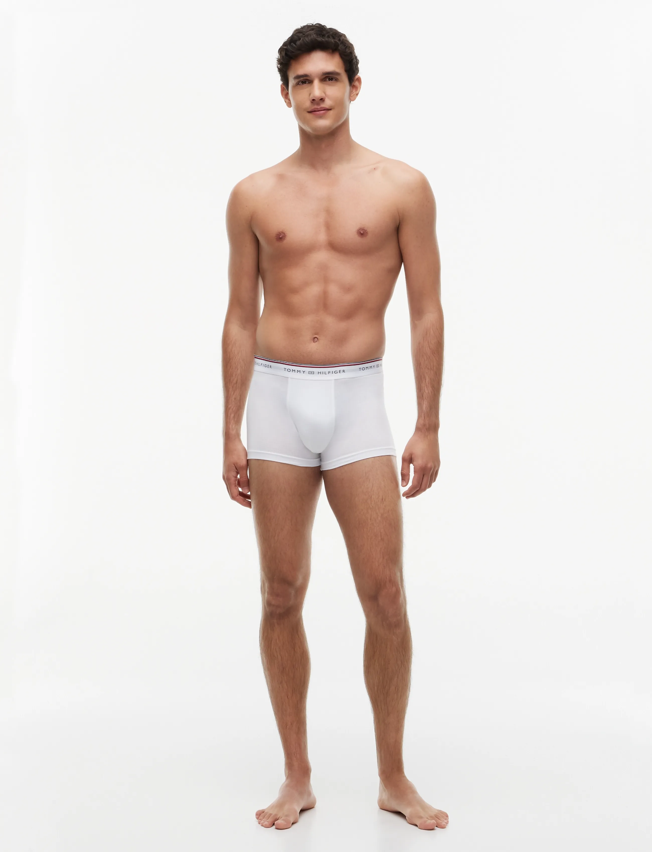 Tommy Hilfiger - 3P TRUNK - white light grey heather black - 2
