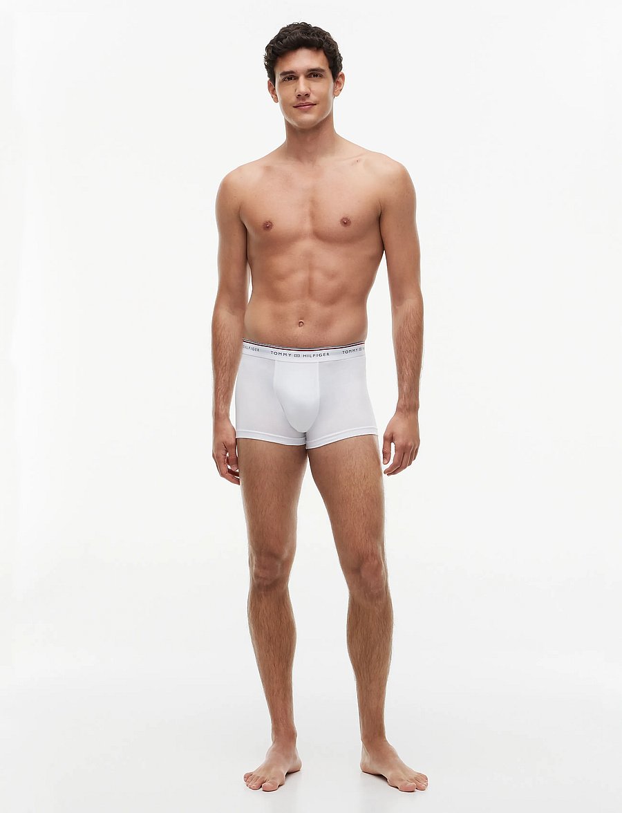Tommy Hilfiger - 3P TRUNK - bokserid - white light grey heather black - 2