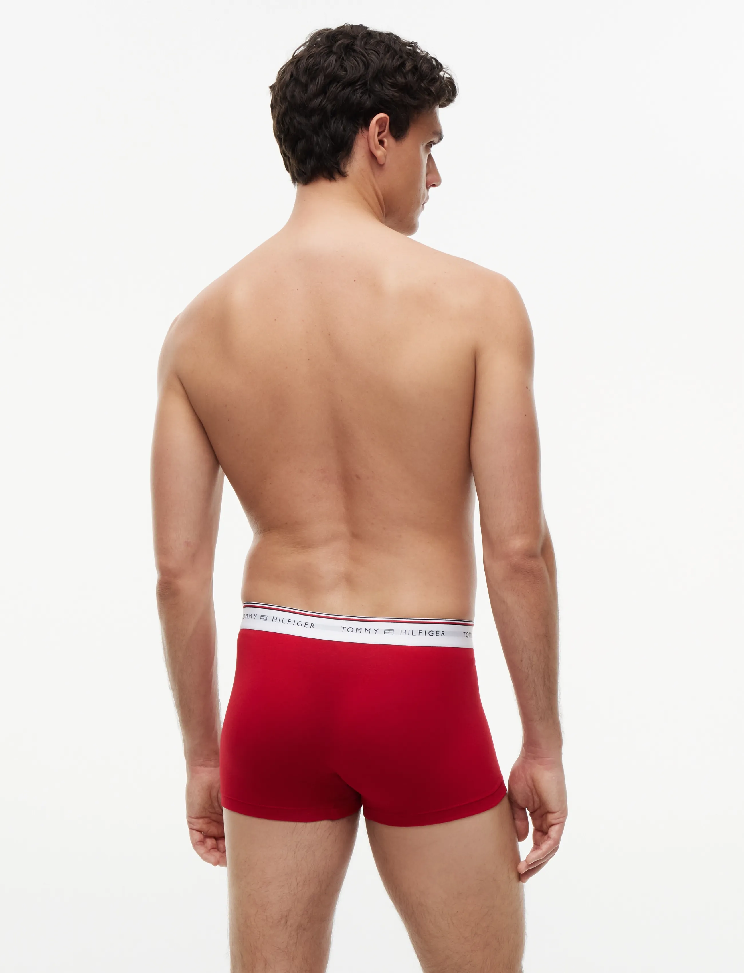 Tommy Hilfiger - 3P TRUNK - trunks - med red white carbon navy - 4