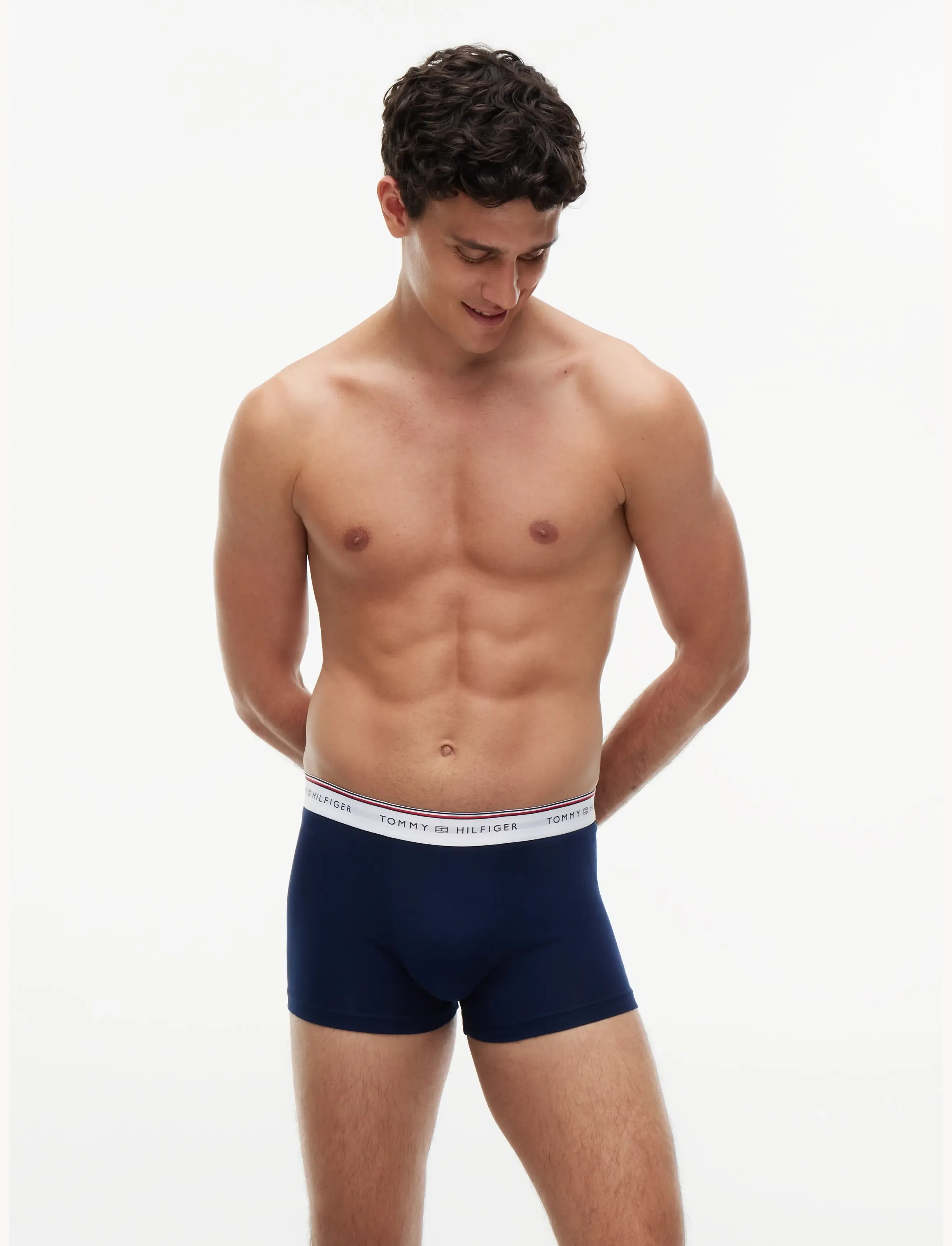 Tommy Hilfiger - 3P TRUNK - trunks - med red white carbon navy - 5