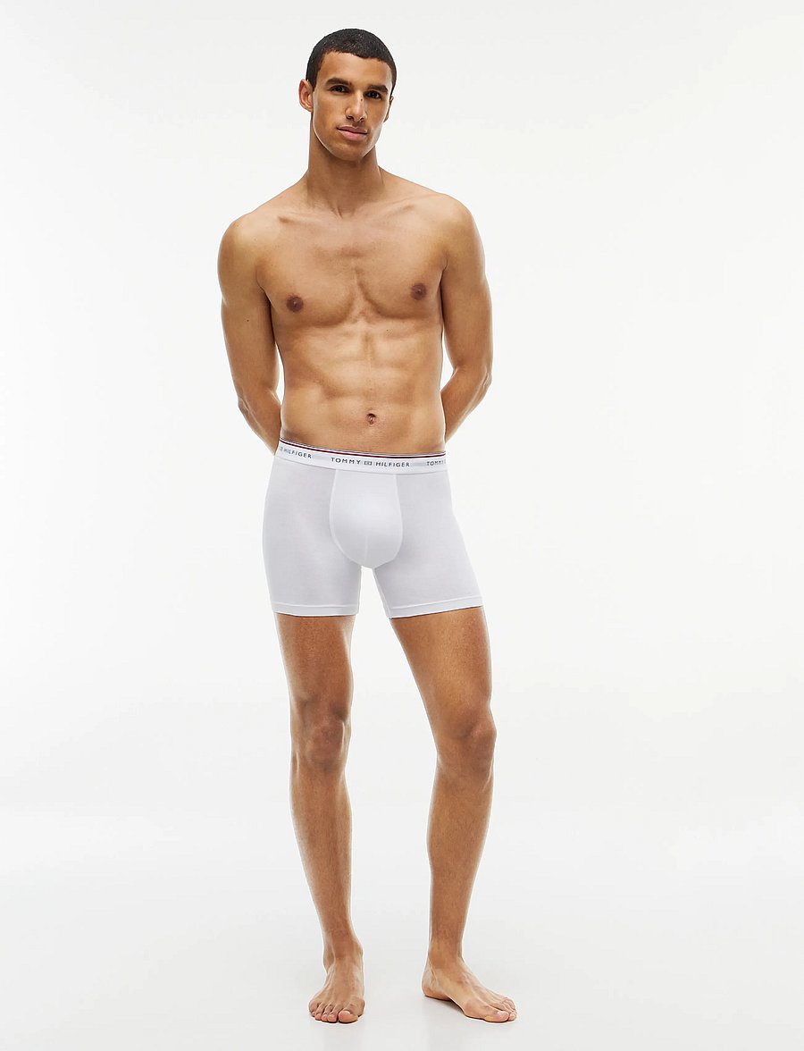 Tommy Hilfiger - 3P BOXER BRIEF - boxer briefs - white light grey heather black - 2