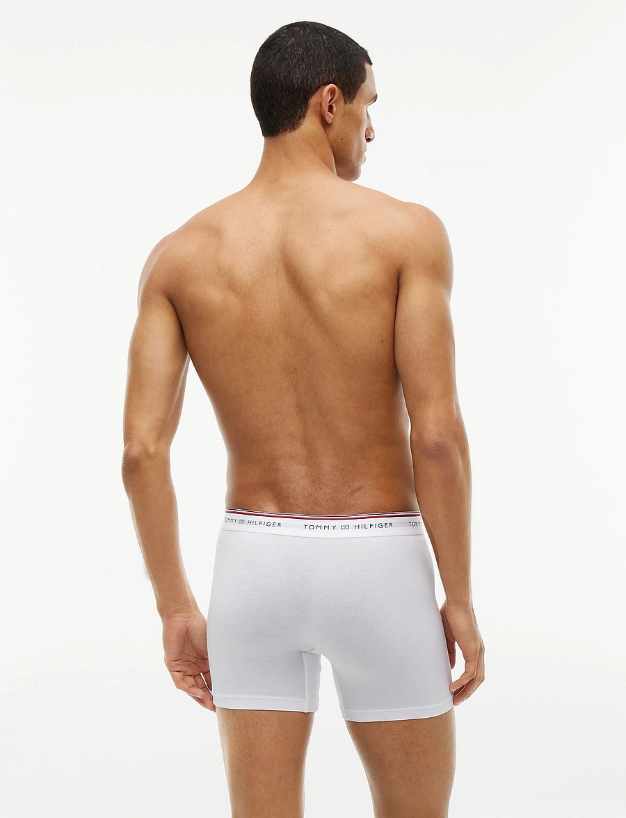 Tommy Hilfiger - 3P BOXER BRIEF - boxer briefs - white light grey heather black - 4