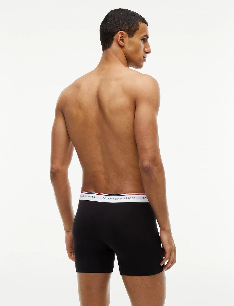 Tommy Hilfiger - 3P BOXER BRIEF - unterhosen im multipack - black black black - 4