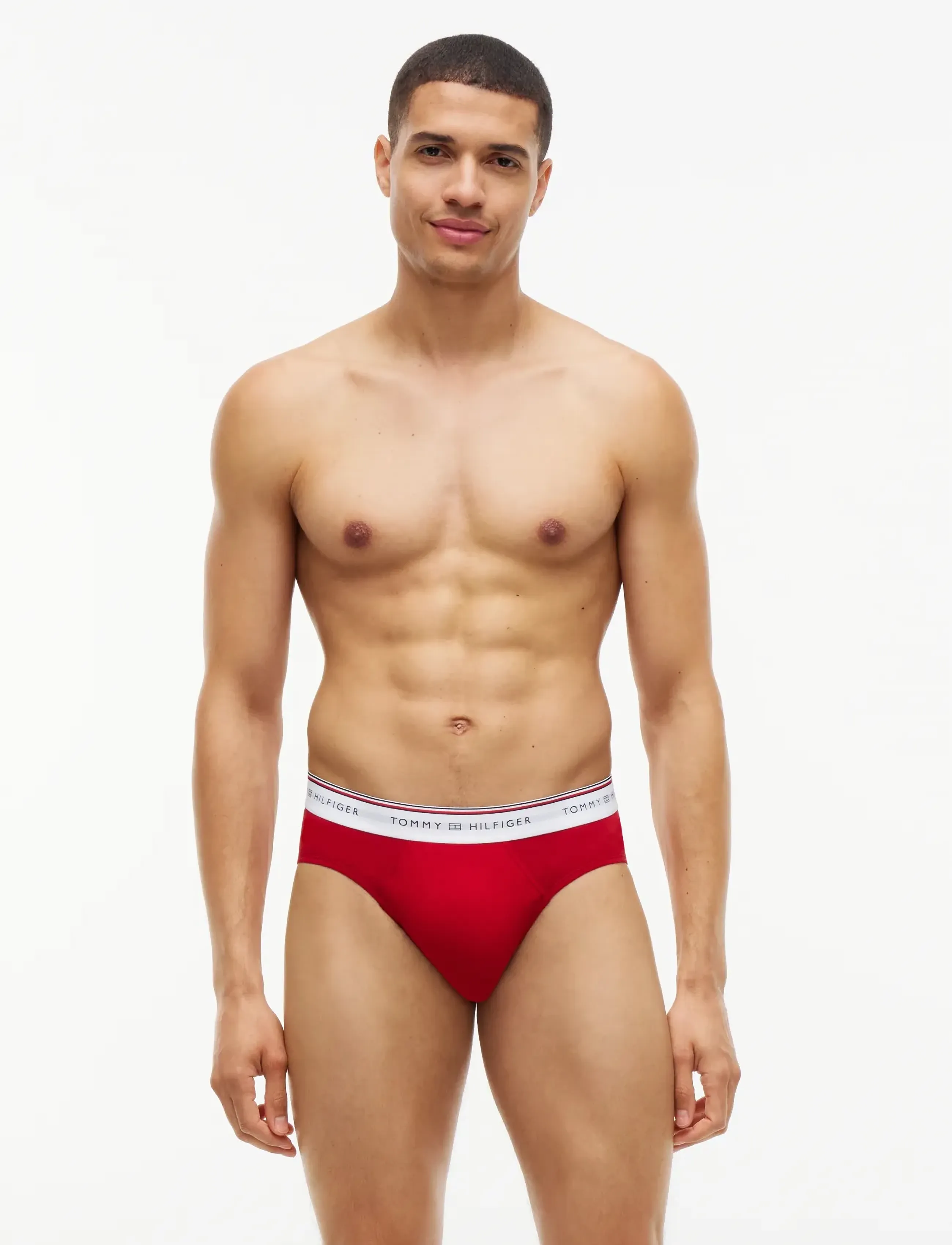 Tommy Hilfiger - 3P BRIEF - unterhosen im multipack - medium red black blue ink - 5