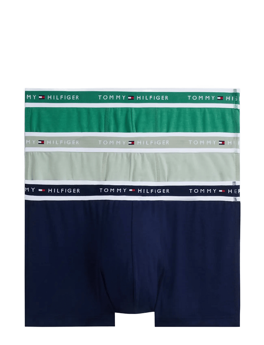 Tommy Hilfiger - 3P TRUNK - boxershorts - carbon navy alaska green minty grey - 1