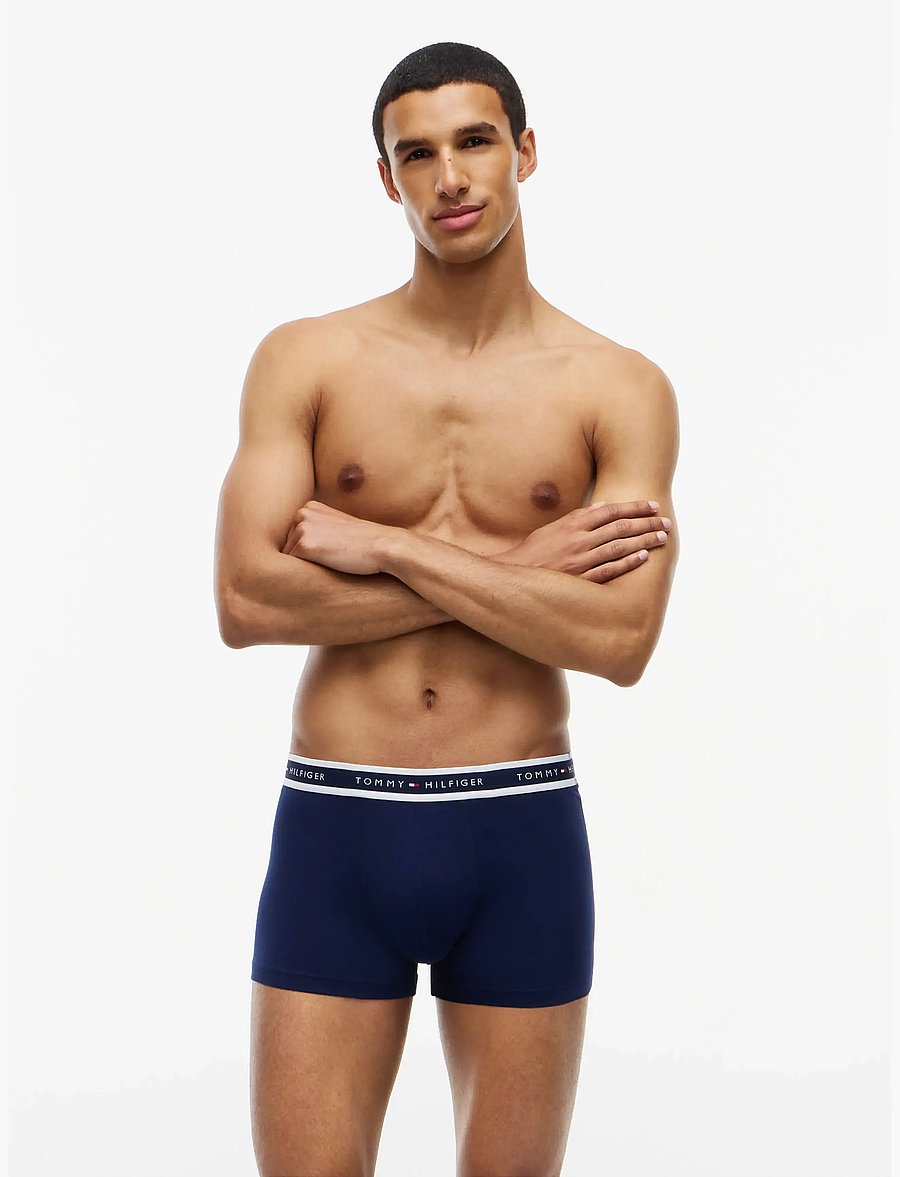 Tommy Hilfiger - 3P TRUNK - boxershorts - carbon navy alaska green minty grey - 0