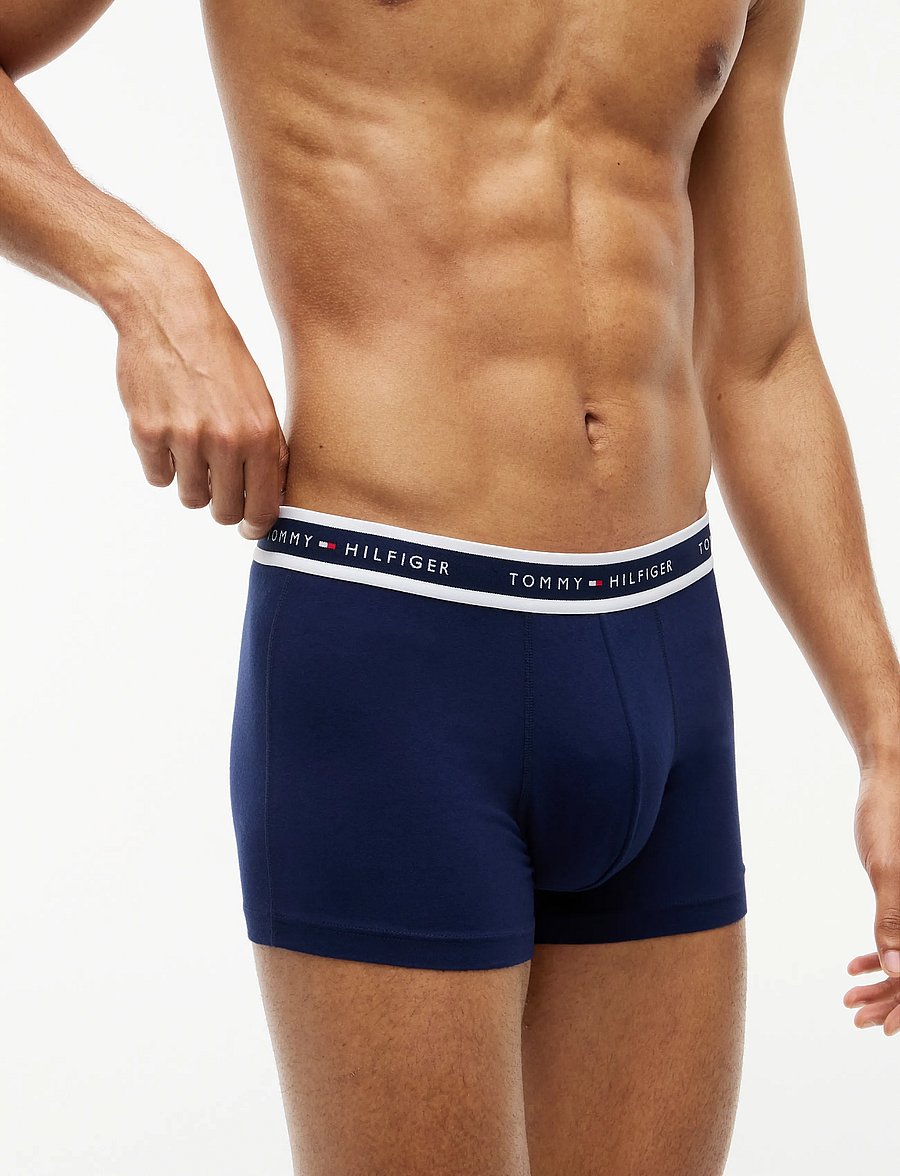 Tommy Hilfiger - 3P TRUNK - boxershorts - carbon navy alaska green minty grey - 3