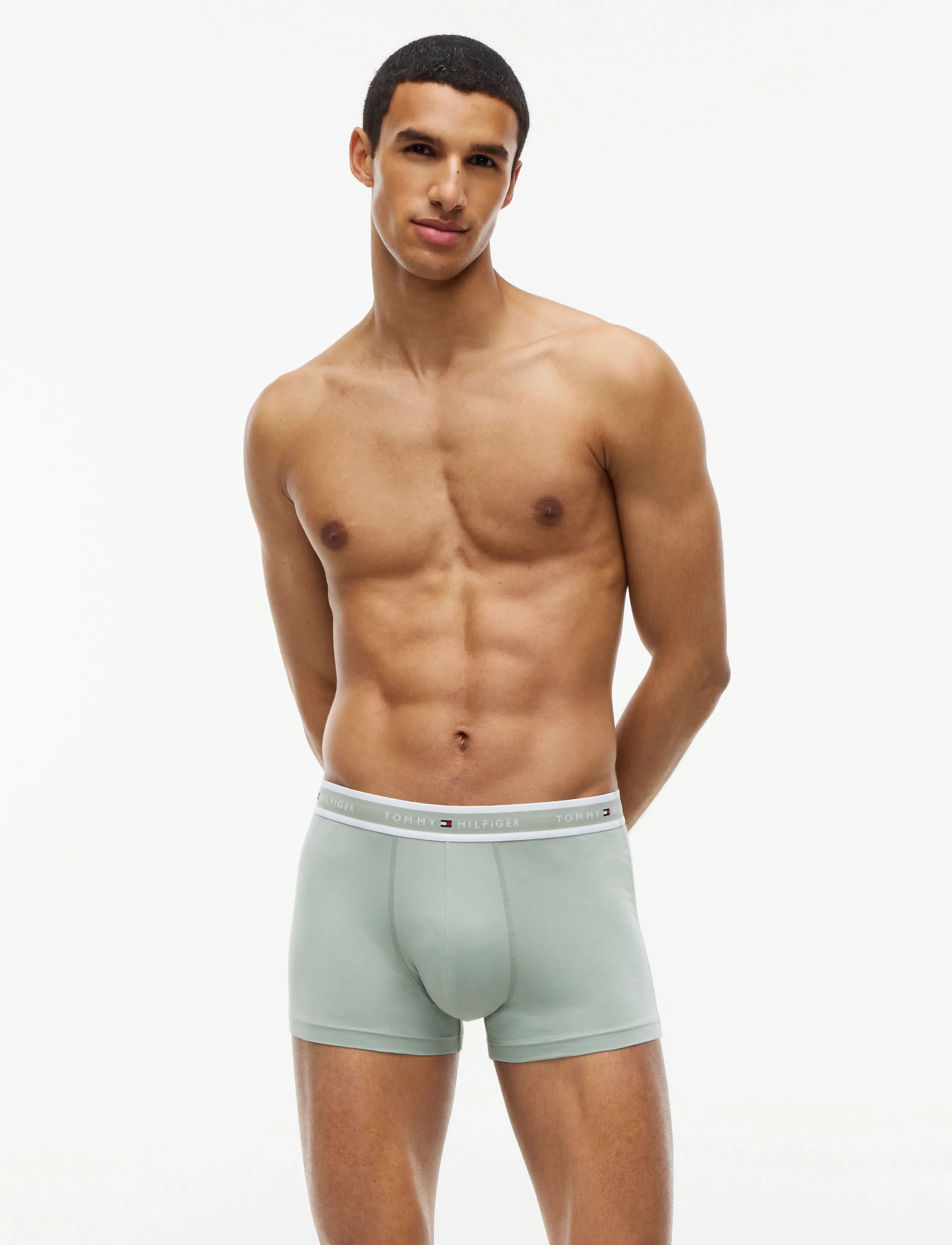 Tommy Hilfiger - 3P TRUNK - boxershorts - carbon navy alaska green minty grey - 5