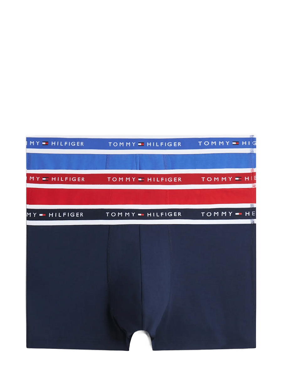 Tommy Hilfiger - 3P TRUNK - unterhosen im multipack - carbon navy noble blue medium red - 1