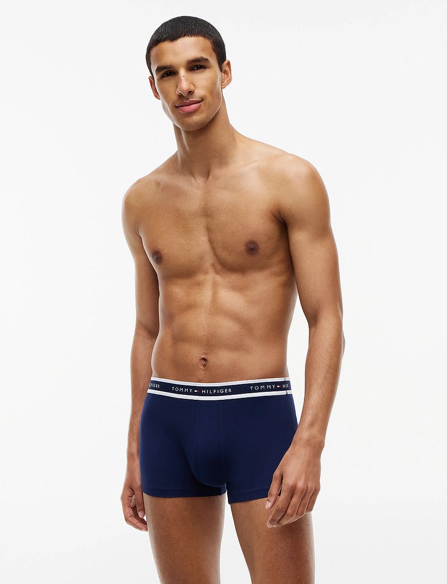 Tommy Hilfiger - 3P TRUNK - unterhosen im multipack - carbon navy noble blue medium red - 0