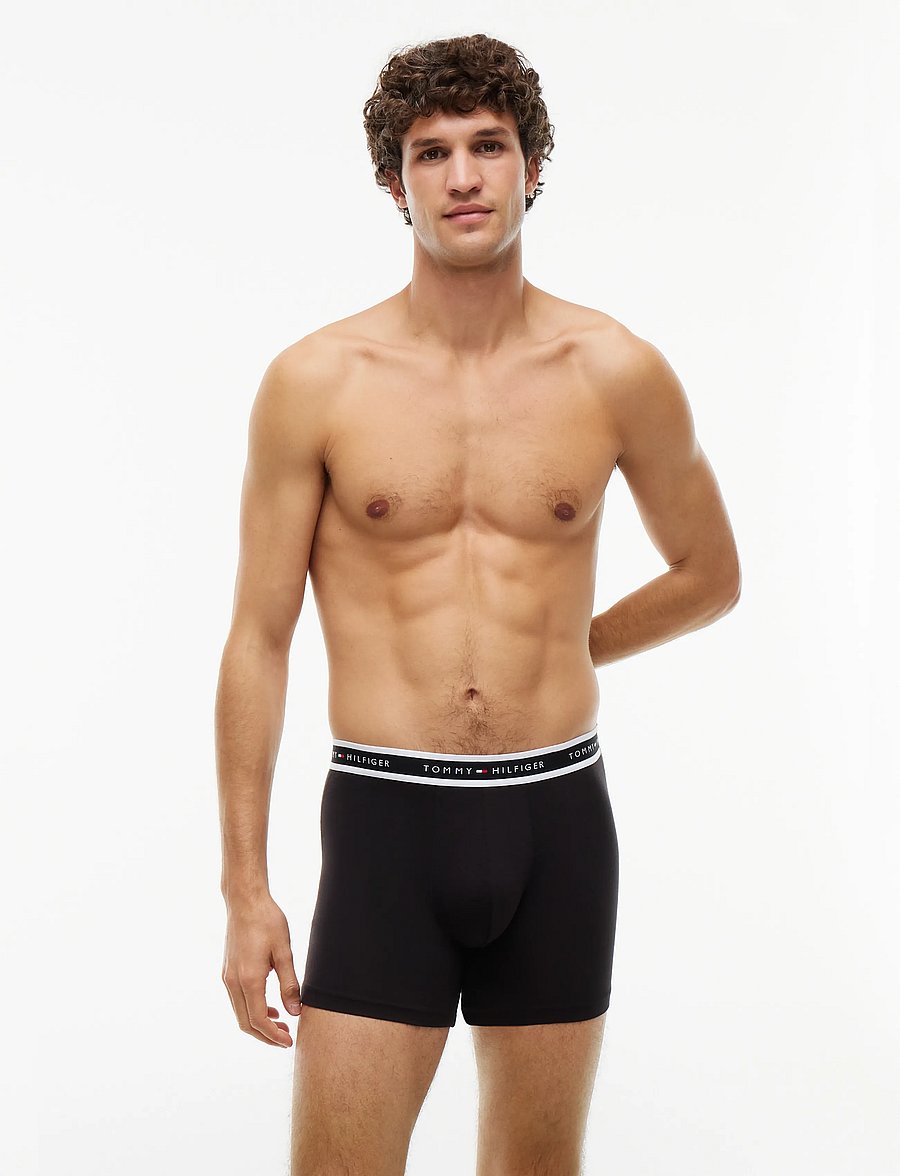 Tommy Hilfiger - 3P BOXER BRIEF - enge boxershorts - black black black - 0