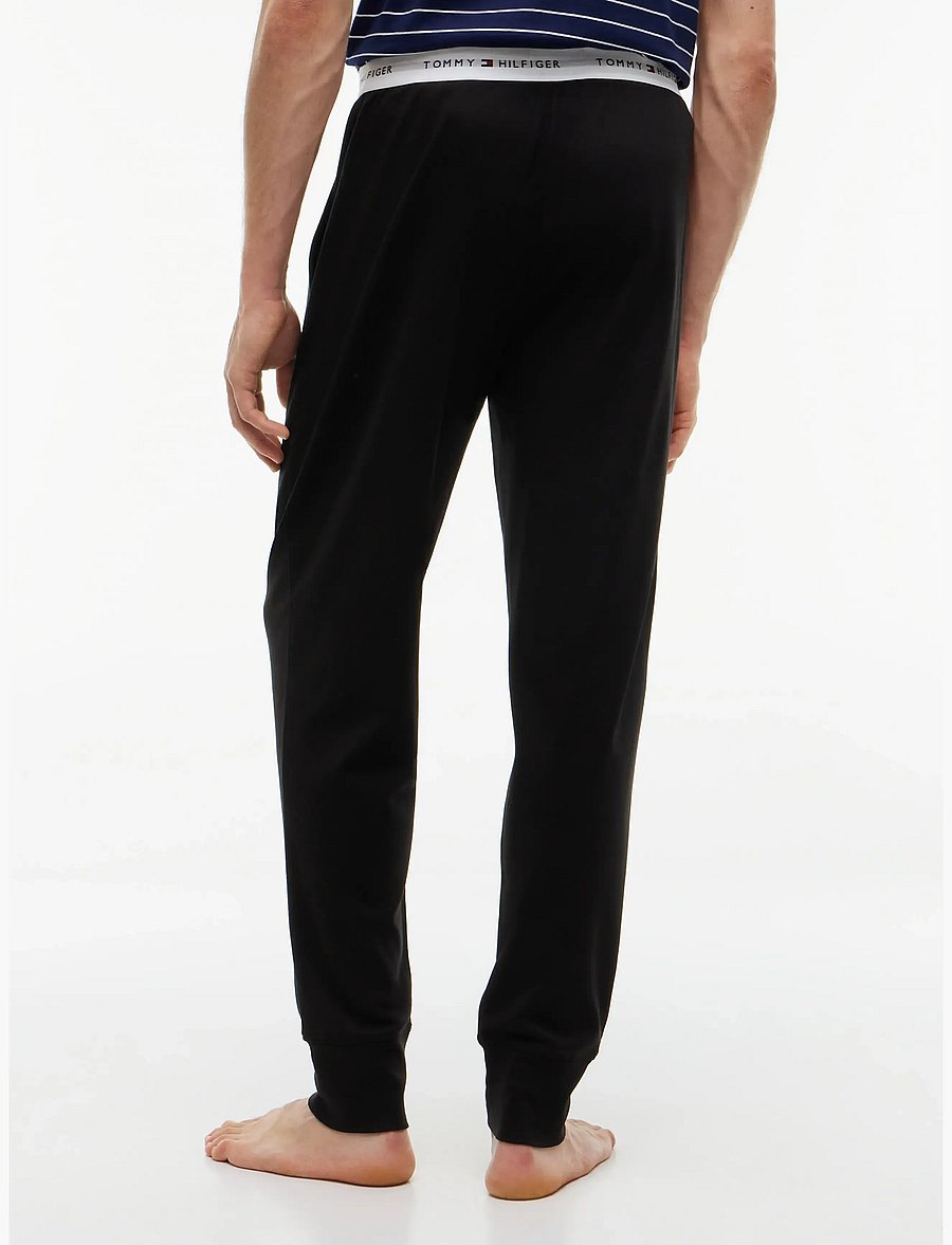 Tommy Hilfiger - JERSEY CUFFED PANT - pyjamahosen - black - 2