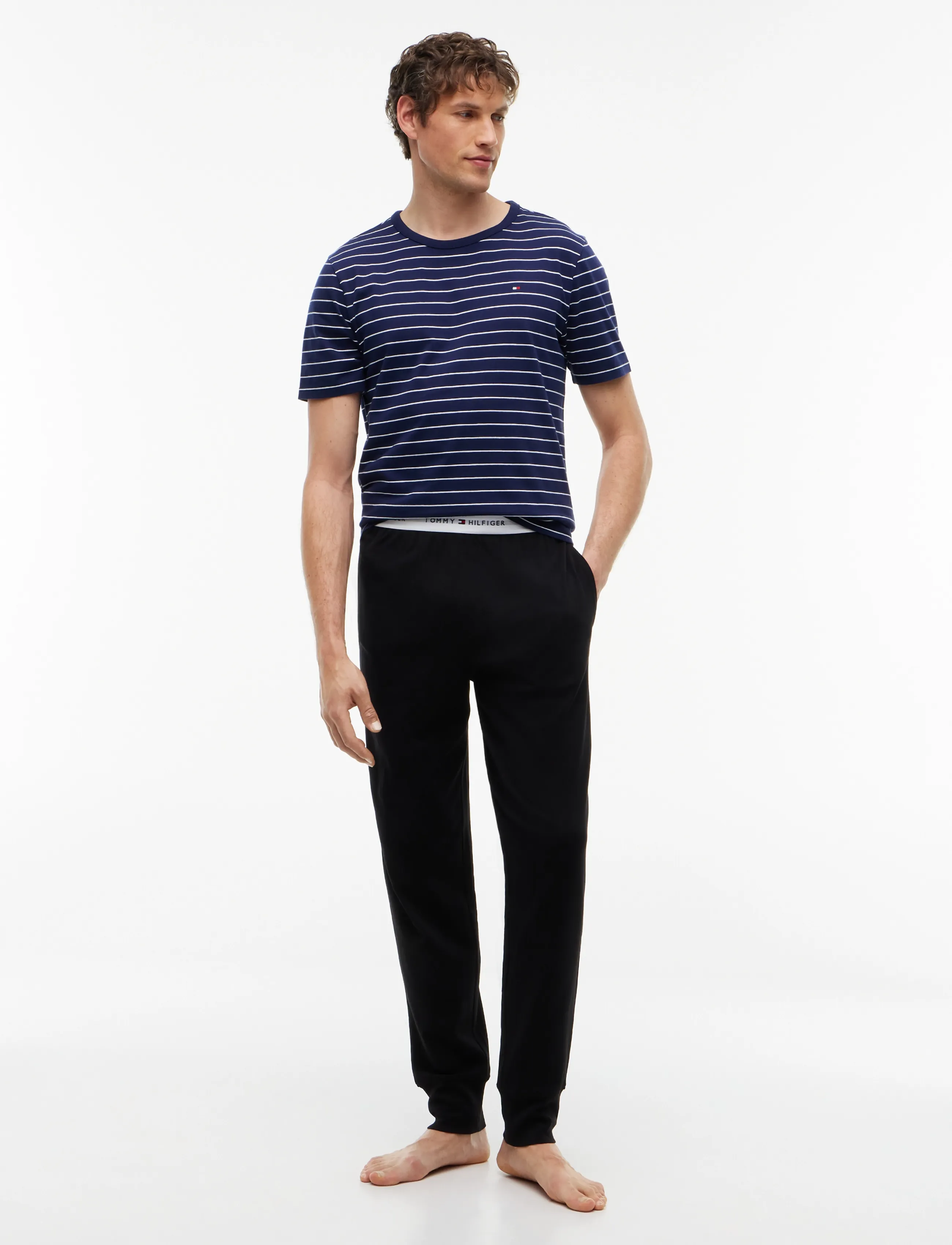 Tommy Hilfiger - JERSEY CUFFED PANT - pyjamahosen - black - 3