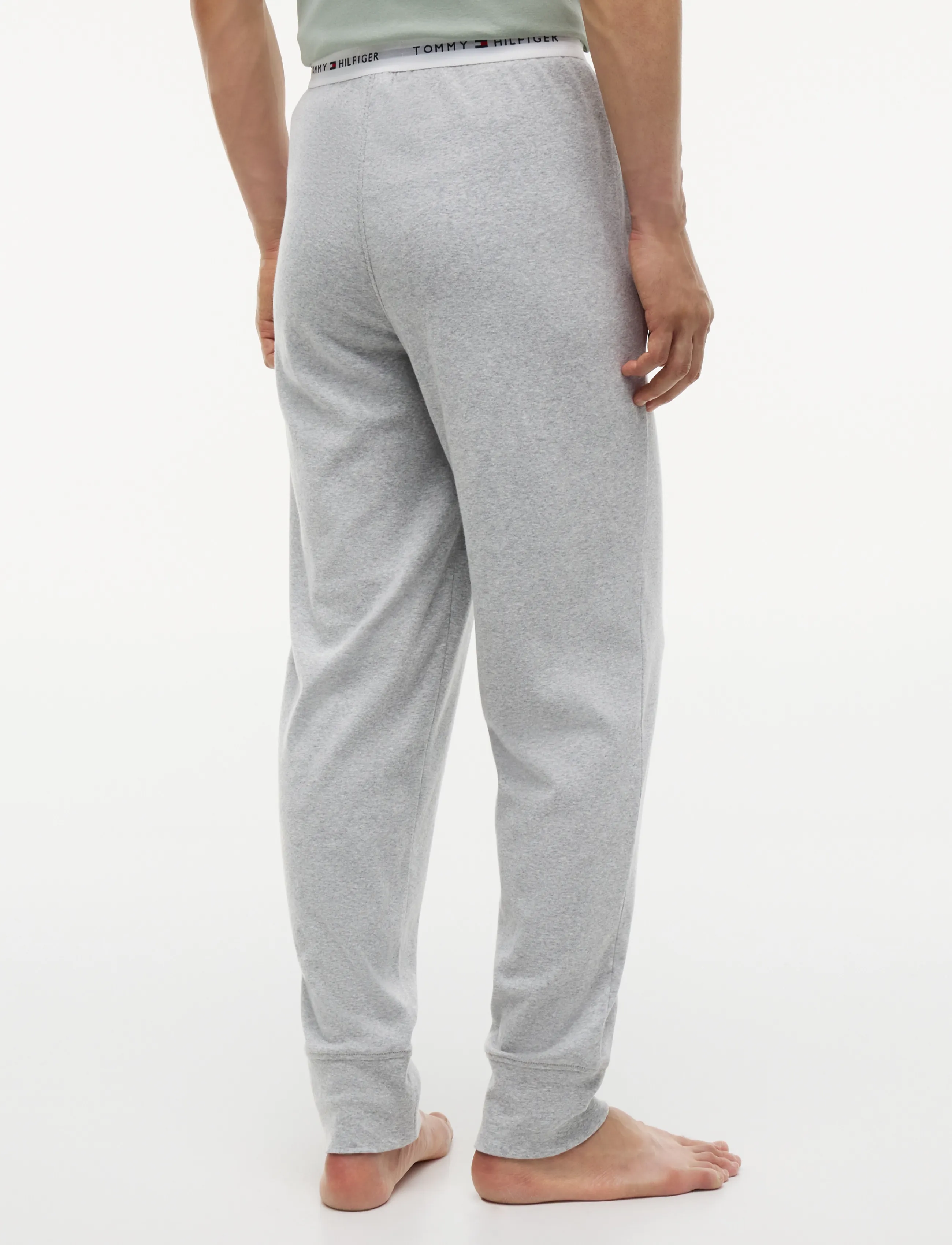 Tommy Hilfiger - JERSEY CUFFED PANT - pyjamahosen - light grey heather - 2
