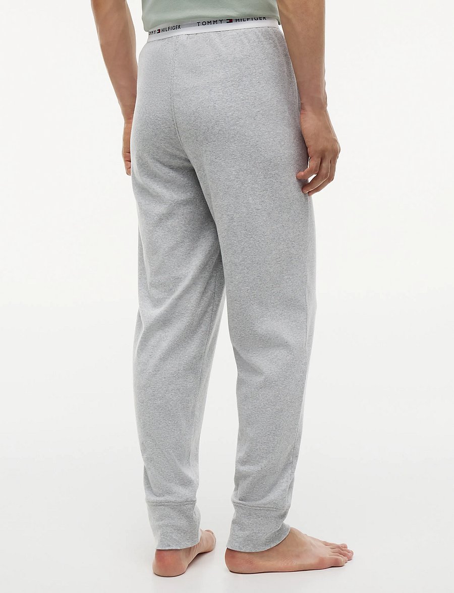 Tommy Hilfiger - JERSEY CUFFED PANT - pyjamahosen - light grey heather - 2