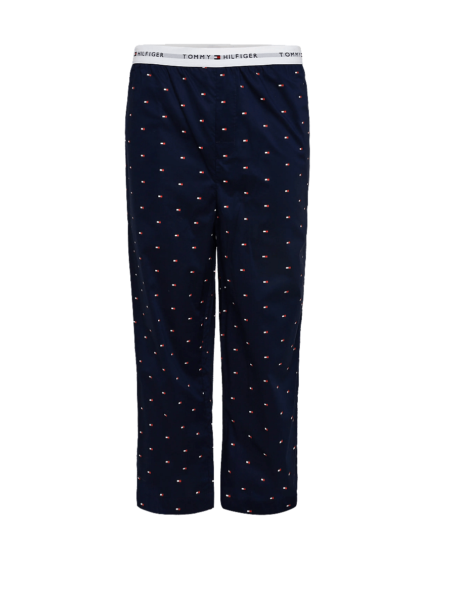 Tommy Hilfiger - LS WOVEN SET PRINT - nattøj sæt - carbon navy carbon navy flag aop - 3