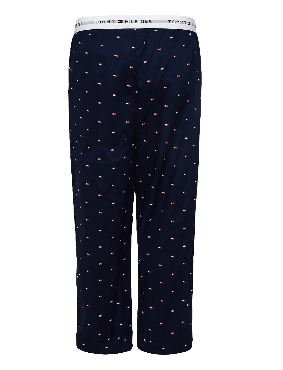Tommy Hilfiger - LS WOVEN SET PRINT - nattøj sæt - carbon navy carbon navy flag aop - 4