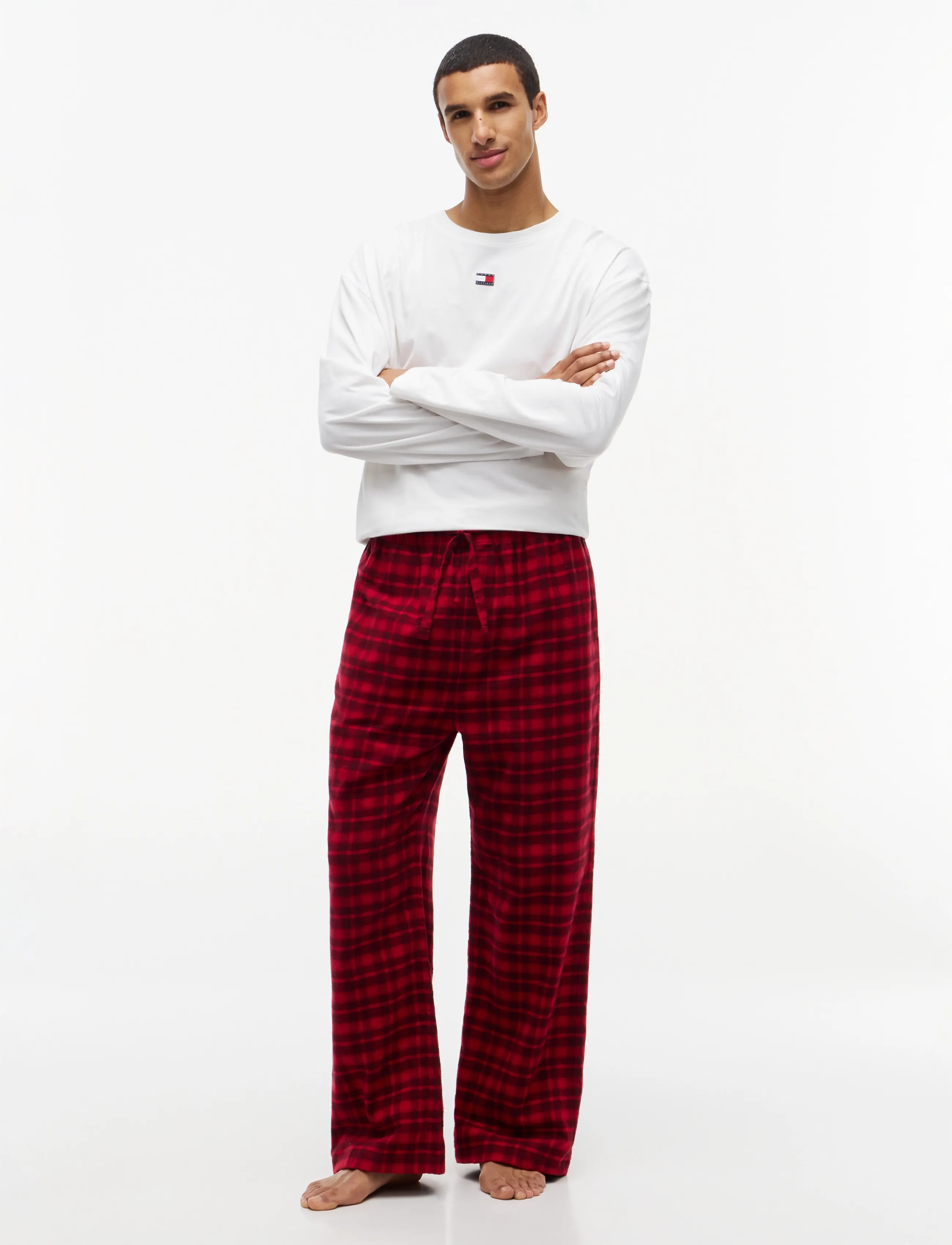 Tommy Hilfiger - FLANNEL PJ PANT SELF WB - natbukser - red tonal plaid - 4
