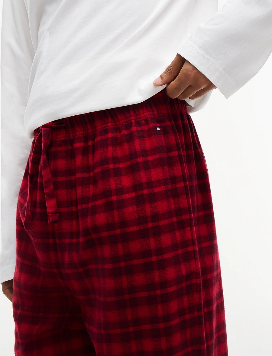 Tommy Hilfiger - FLANNEL PJ PANT SELF WB - natbukser - red tonal plaid - 5