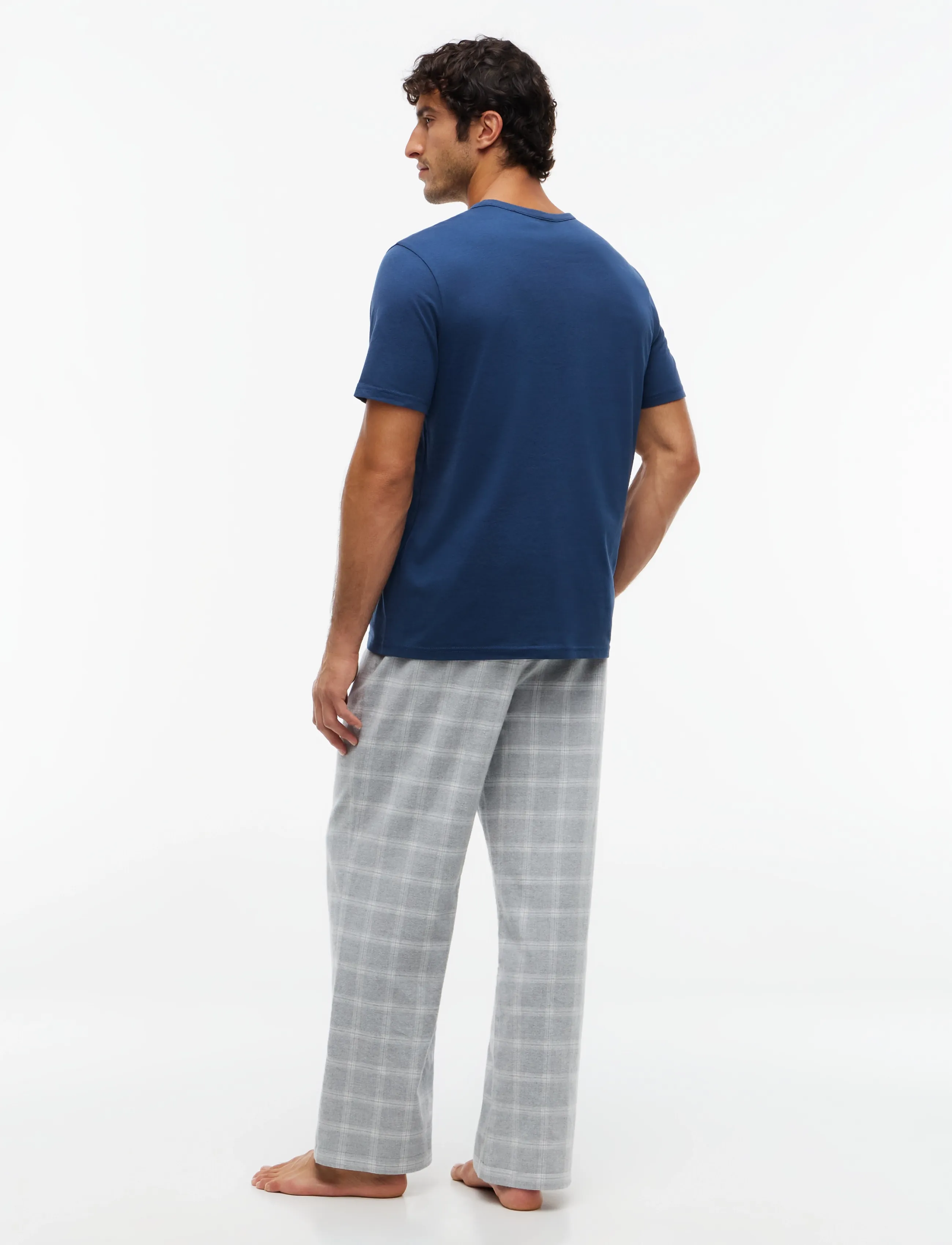 Tommy Hilfiger - FLANNEL PJ PANT SELF WB - natbukser - tonal heather plaid - 3